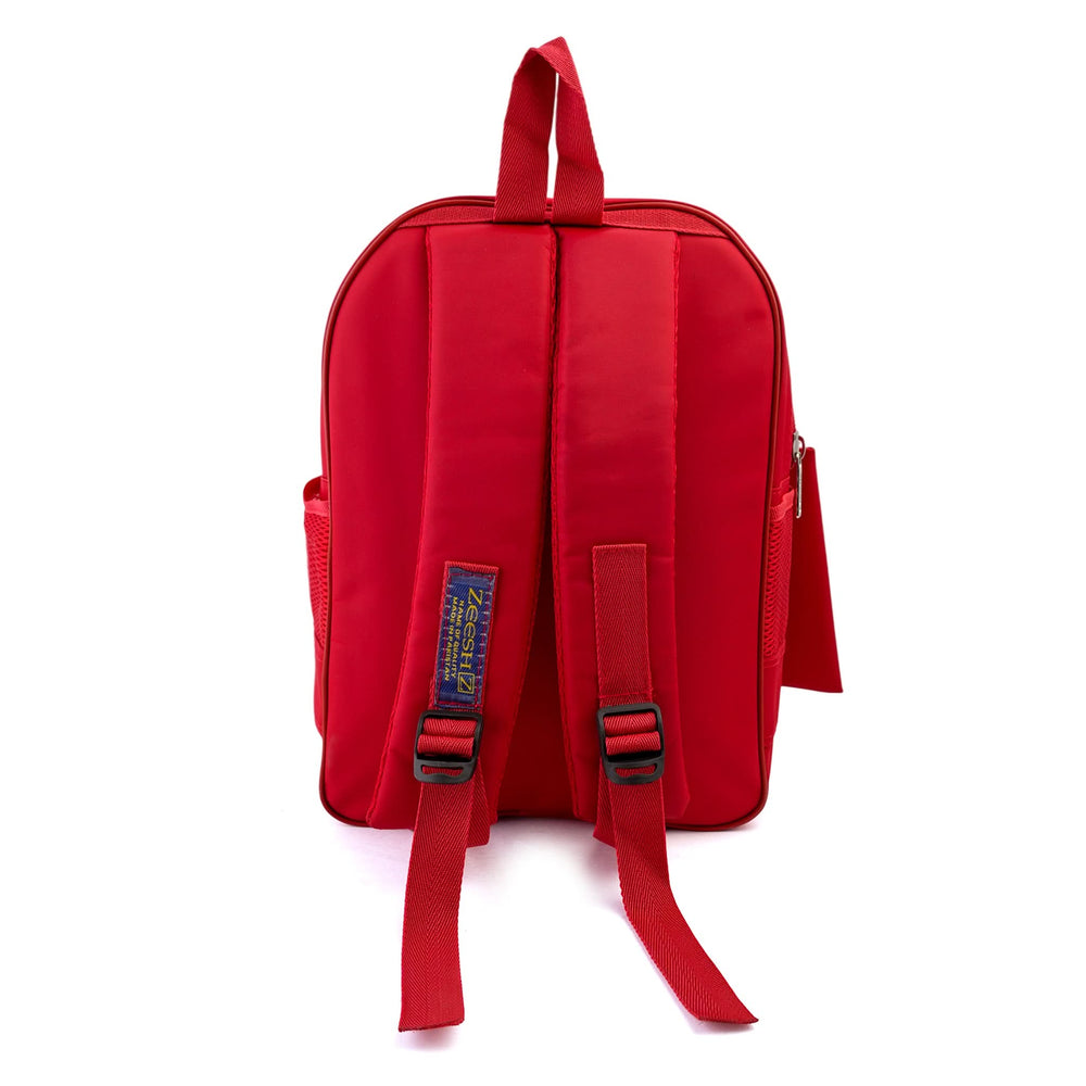 Kids School Backpack 15.5" Zee-218 - Red, School Bags, Chase Value, Chase Value