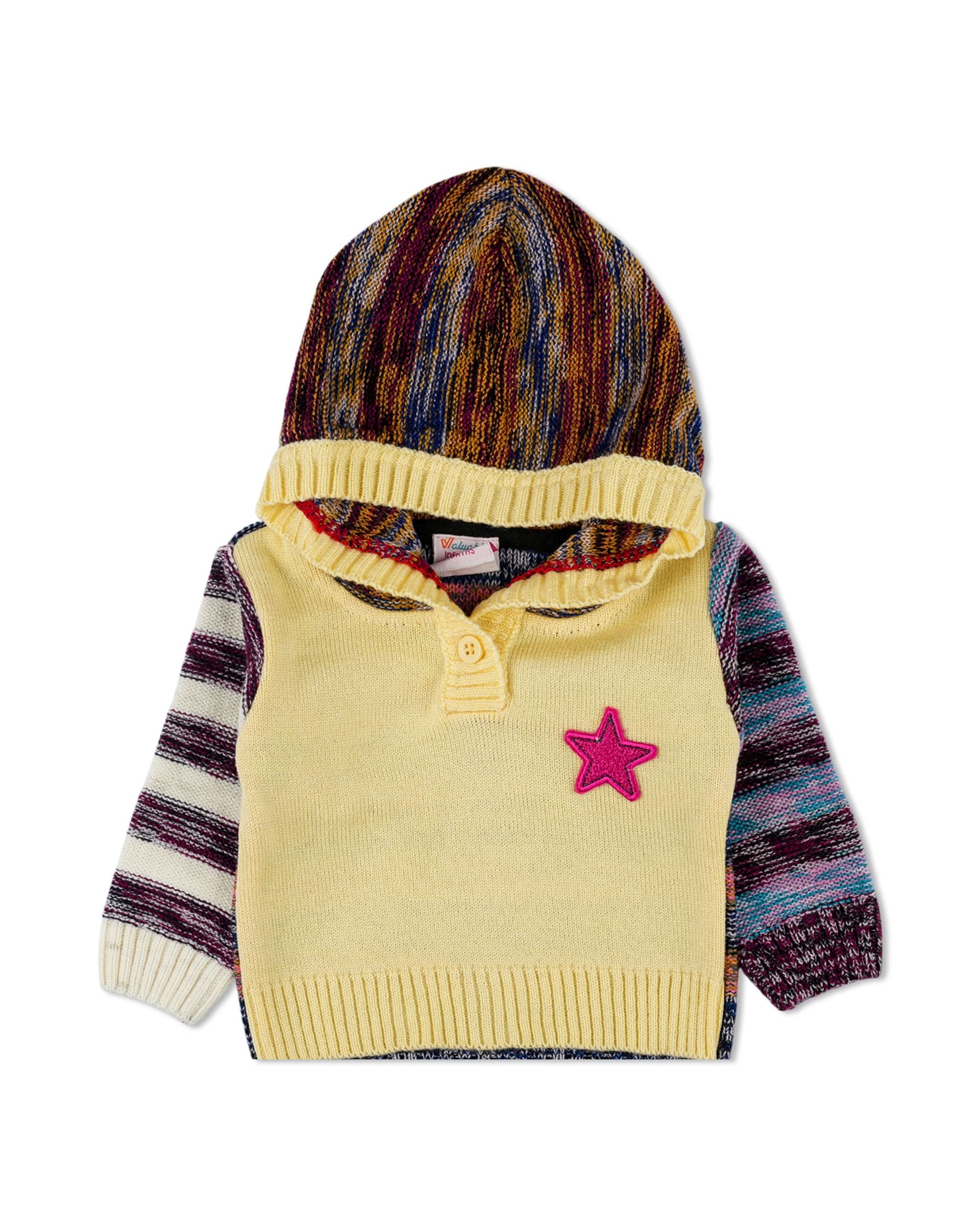 Valuables Newborn Girls’ Hooded Sweater, Newborn Girls Sweaters, Chase Value, Chase Value