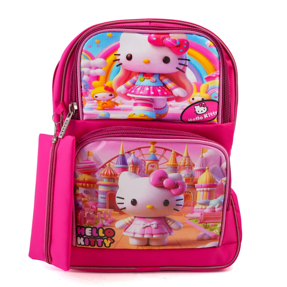 Kids School Backpack 15.5" Zee-218 - Pink, School Bags, Chase Value, Chase Value