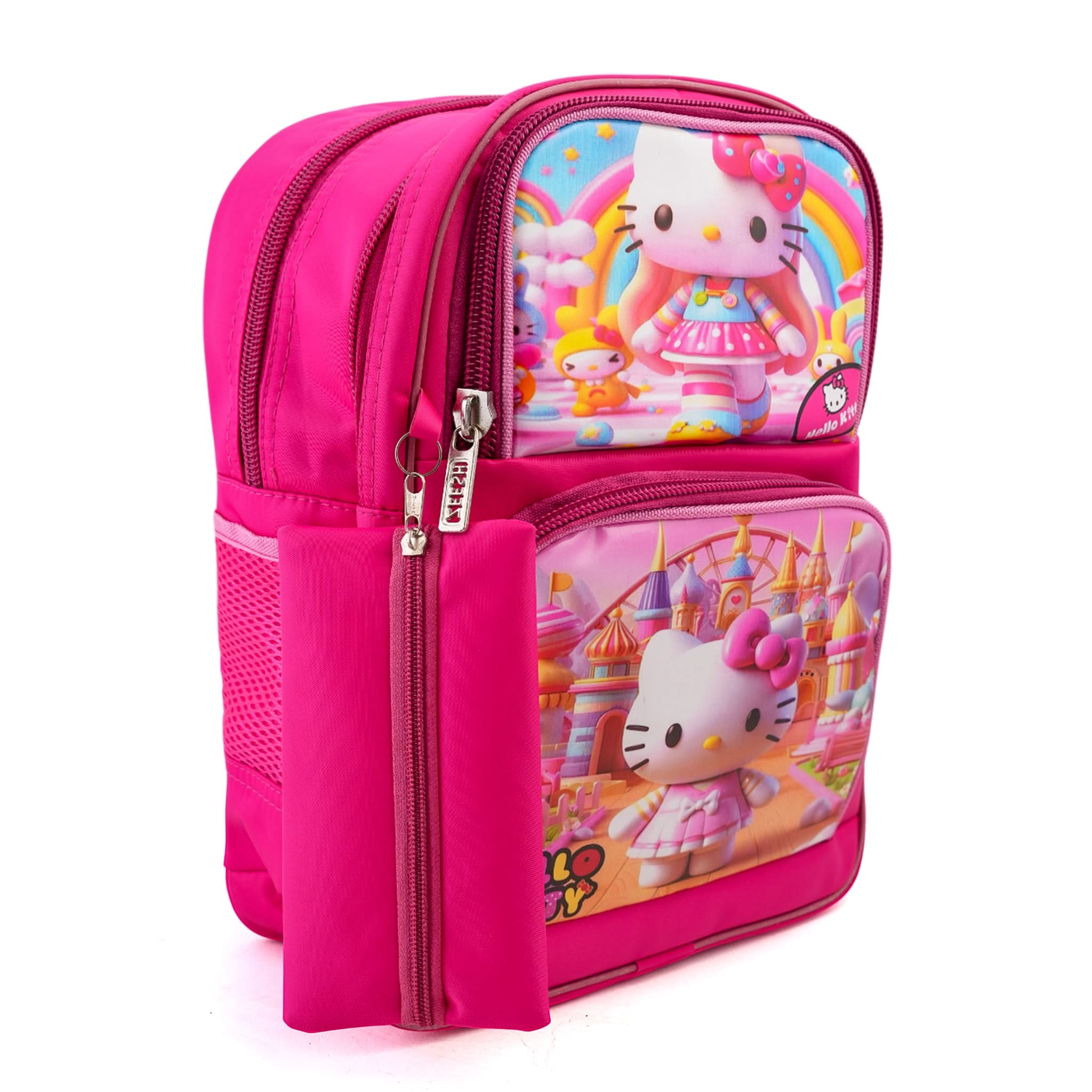 Kids School Backpack 14.5" Zee-218 - Pink, School Bags, Chase Value, Chase Value