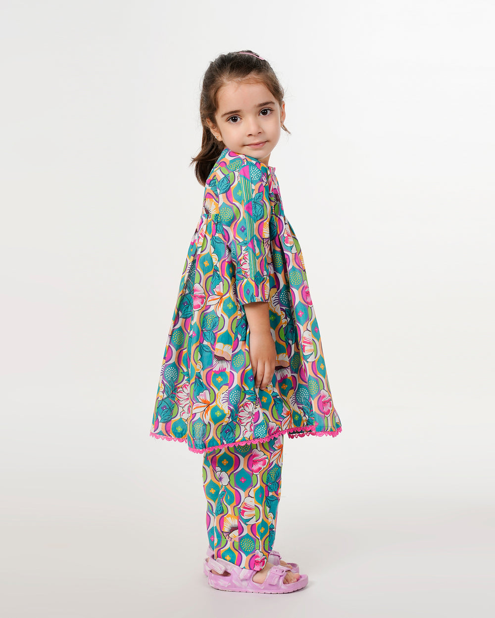 Eminent Girls Printed Shalwar Suit - Multi Color, Girls Shalwar Kameez, Eminent, Chase Value