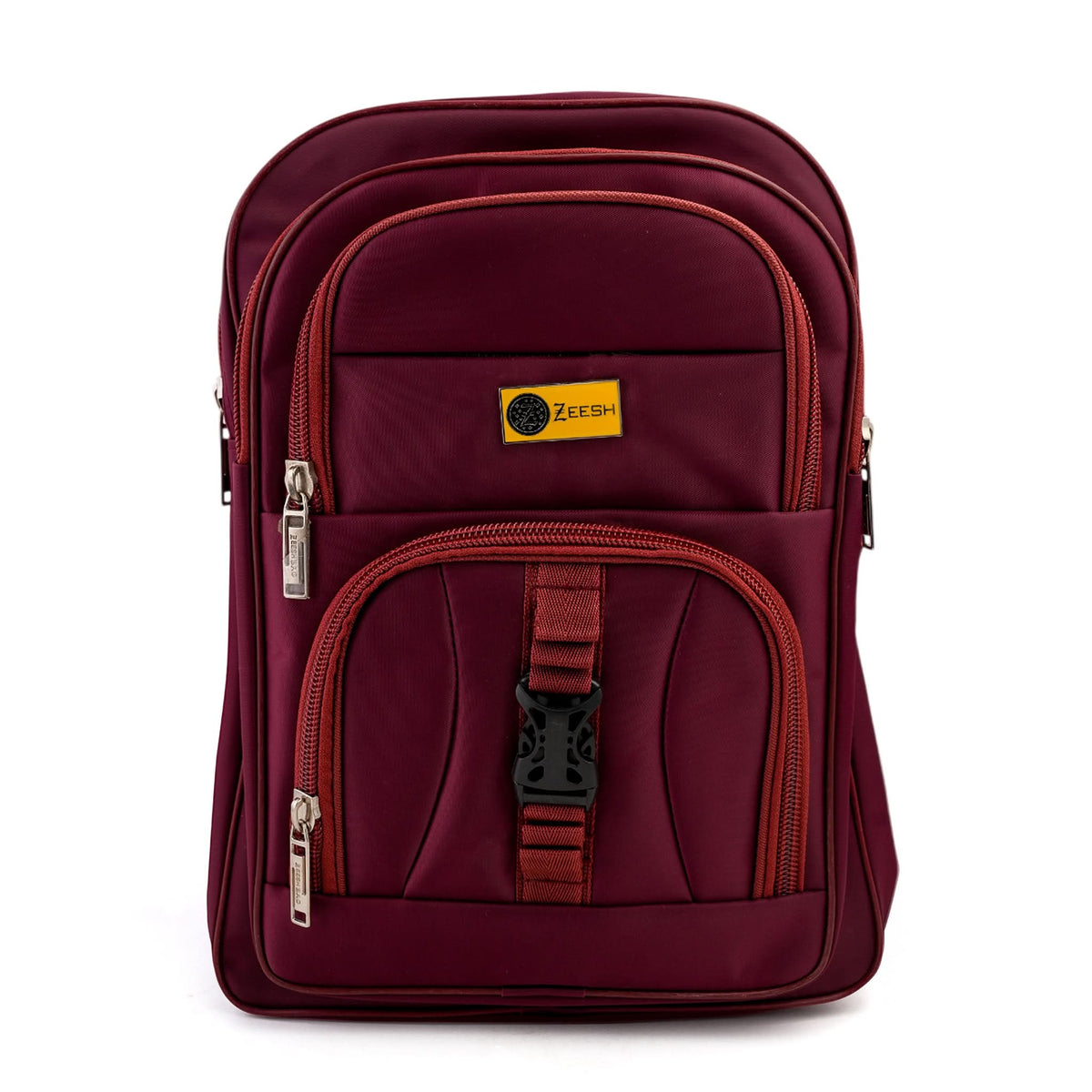 Kids School Backpack 17.5" Zee-222 - Maroon, School Bags, Chase Value, Chase Value