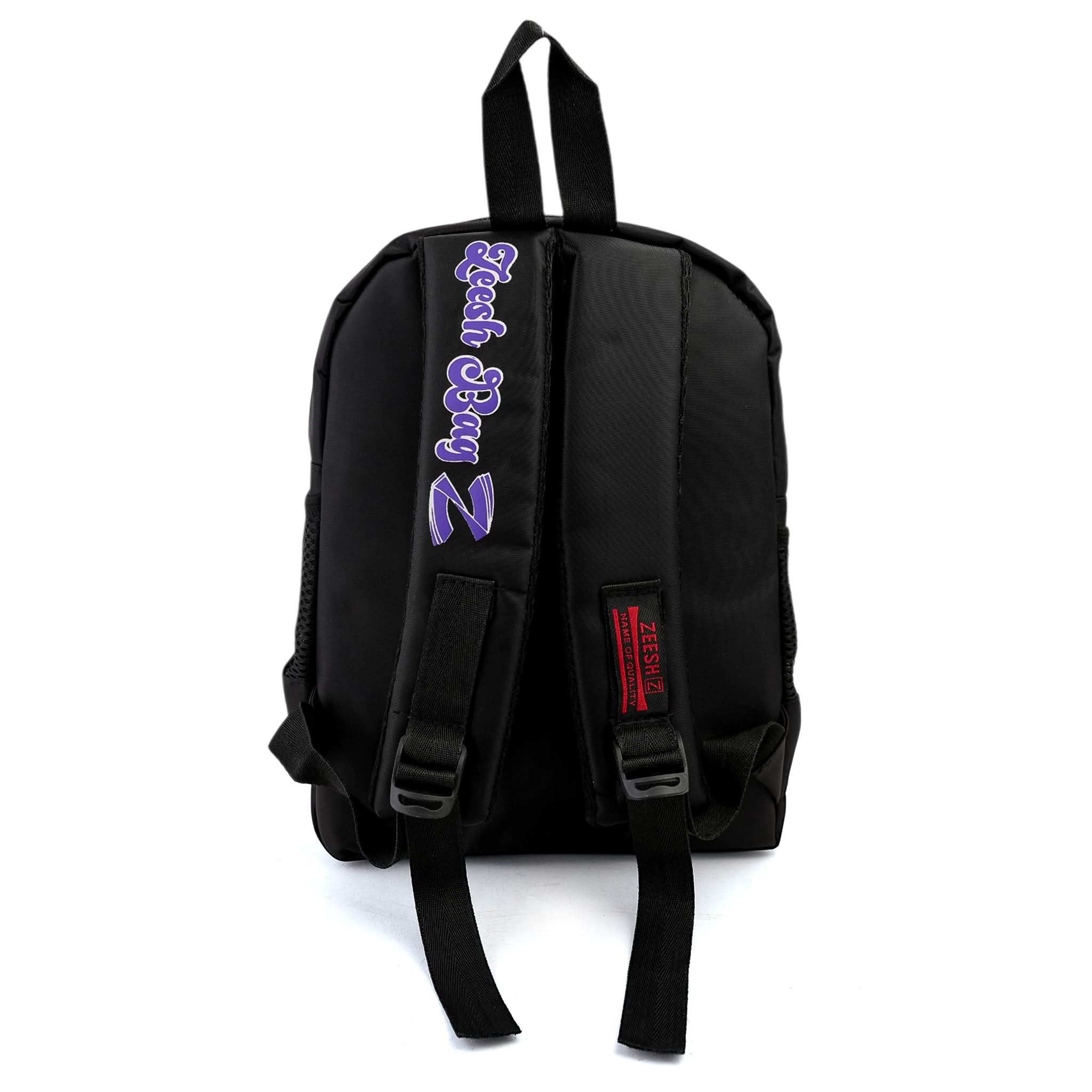 Kids School Backpack 14" Zee-221 - Black, School Bags, Chase Value, Chase Value