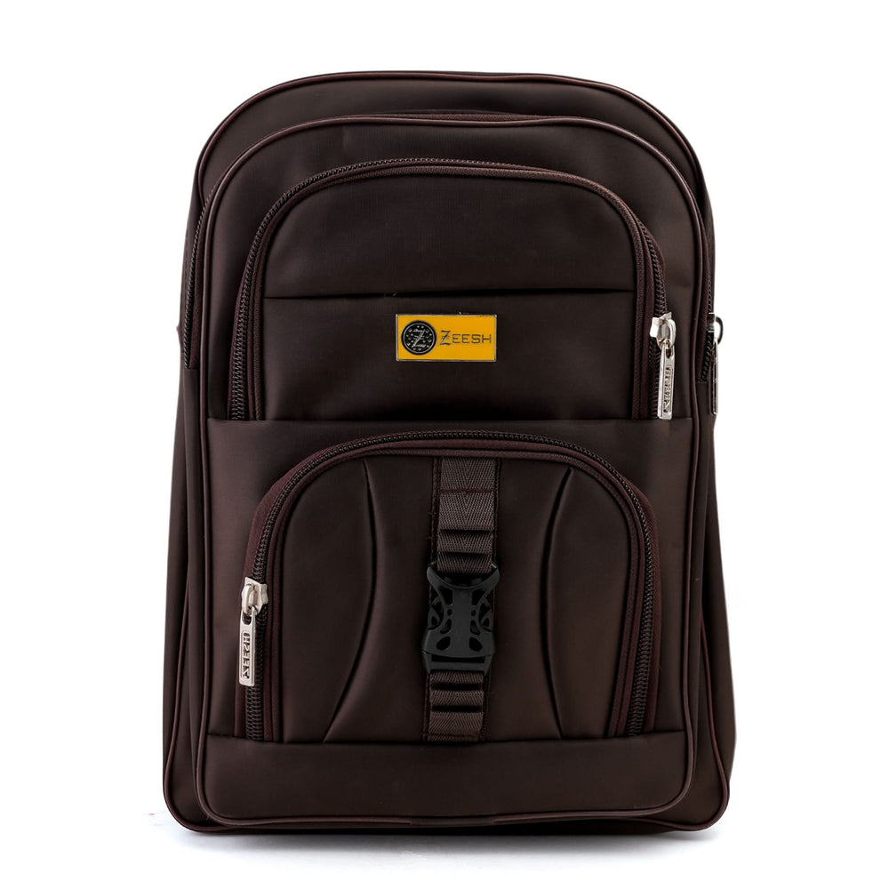 Kids School Backpack 15.5" Zee-222 - Brown, School Bags, Chase Value, Chase Value