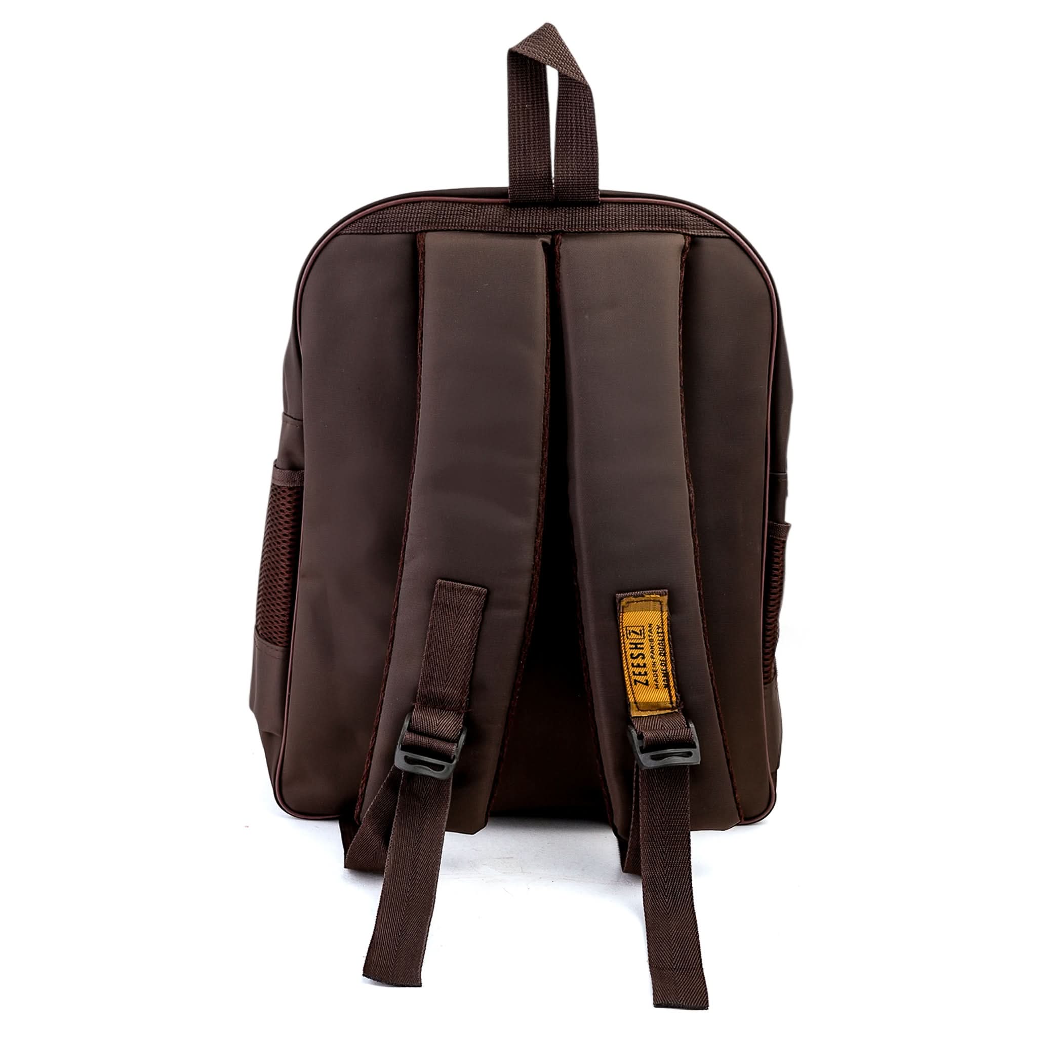 Kids School Backpack 17.5" Zee-222 - Brown, School Bags, Chase Value, Chase Value