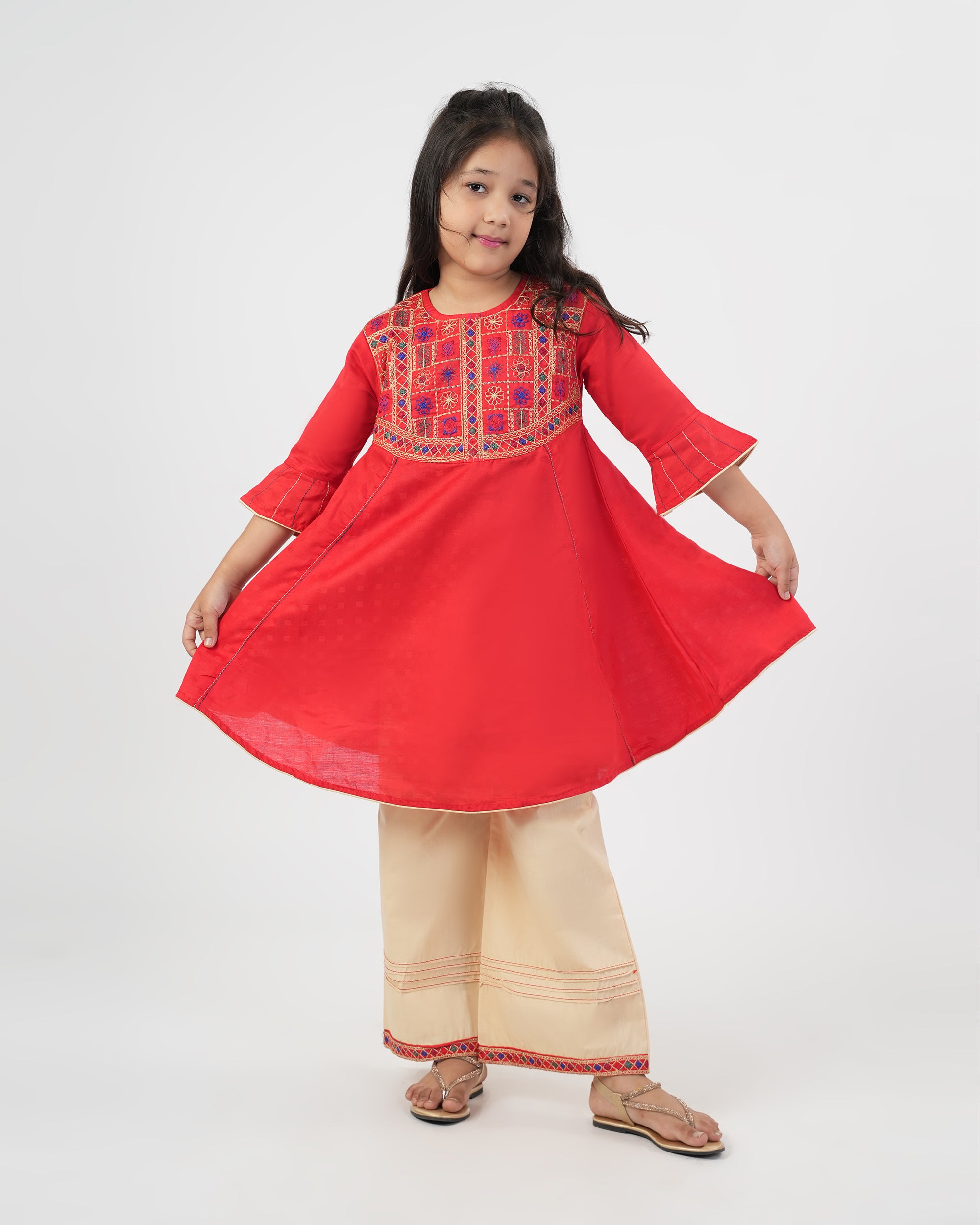 Girl's Embroidered Shalwar Kameez, Girls Shalwar Kameez, Chase Value, Chase Value