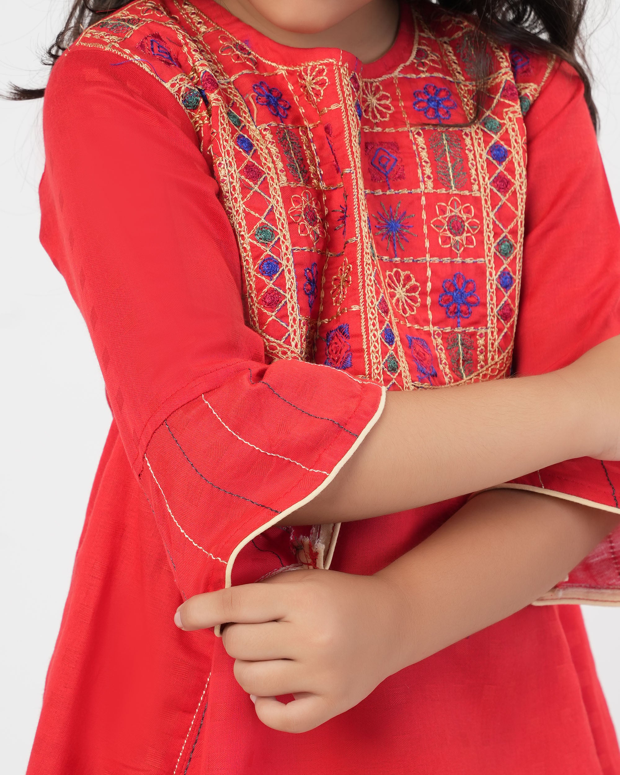Girl's Embroidered Shalwar Kameez, Girls Shalwar Kameez, Chase Value, Chase Value