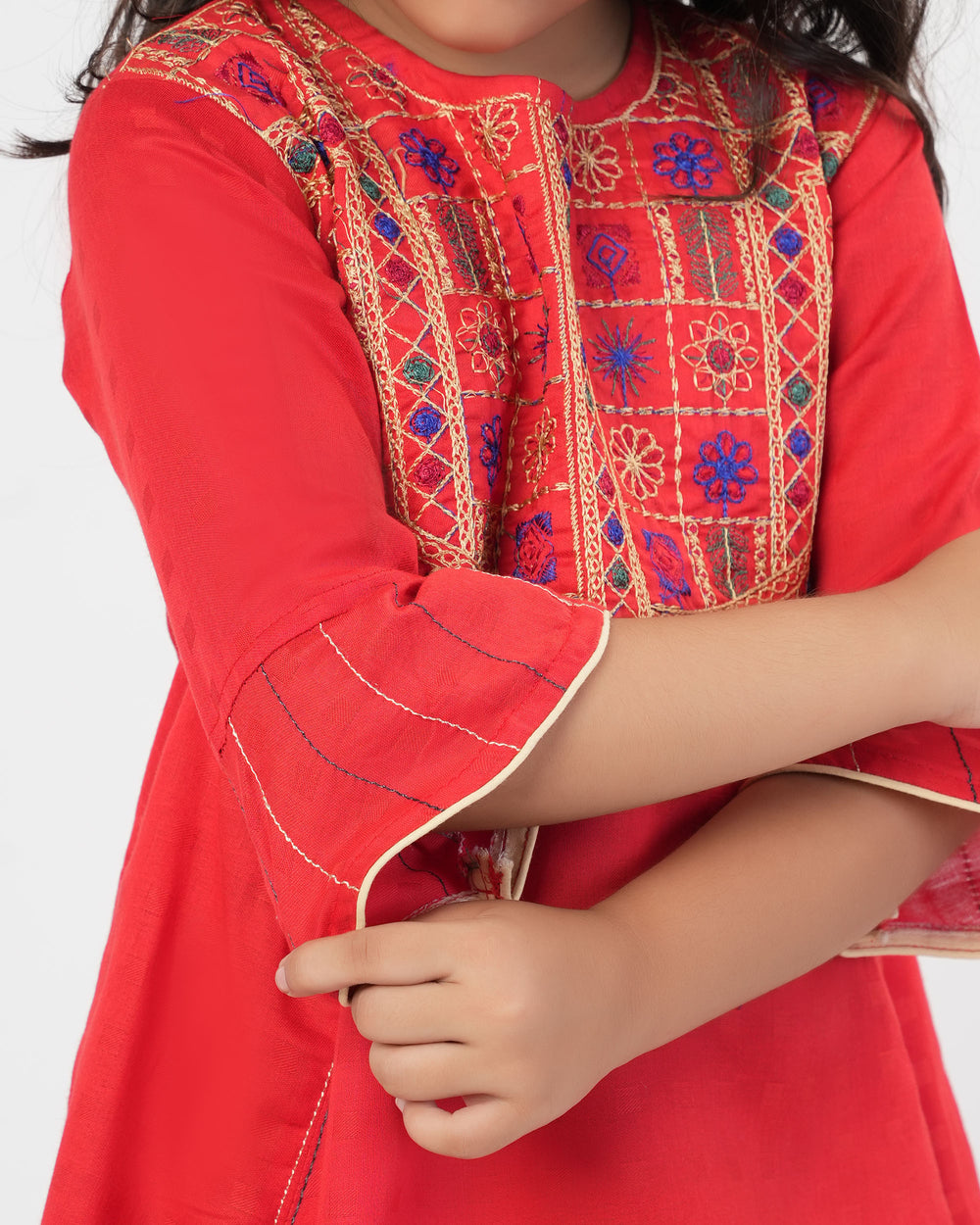 Girl's Embroidered Shalwar Kameez, Girls Shalwar Kameez, Chase Value, Chase Value