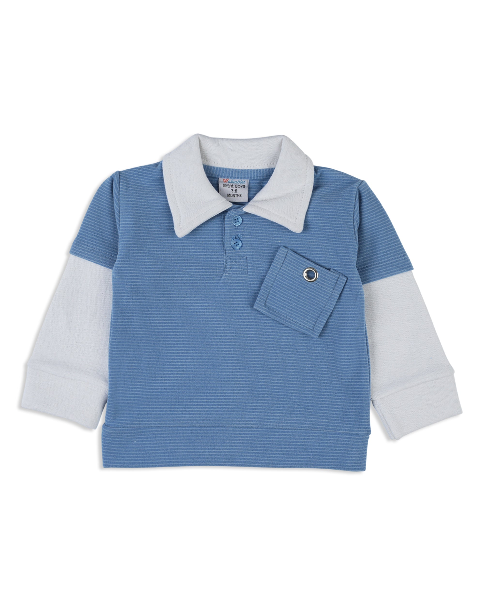 Valuables Newborn Boys Collar T-Shirt
