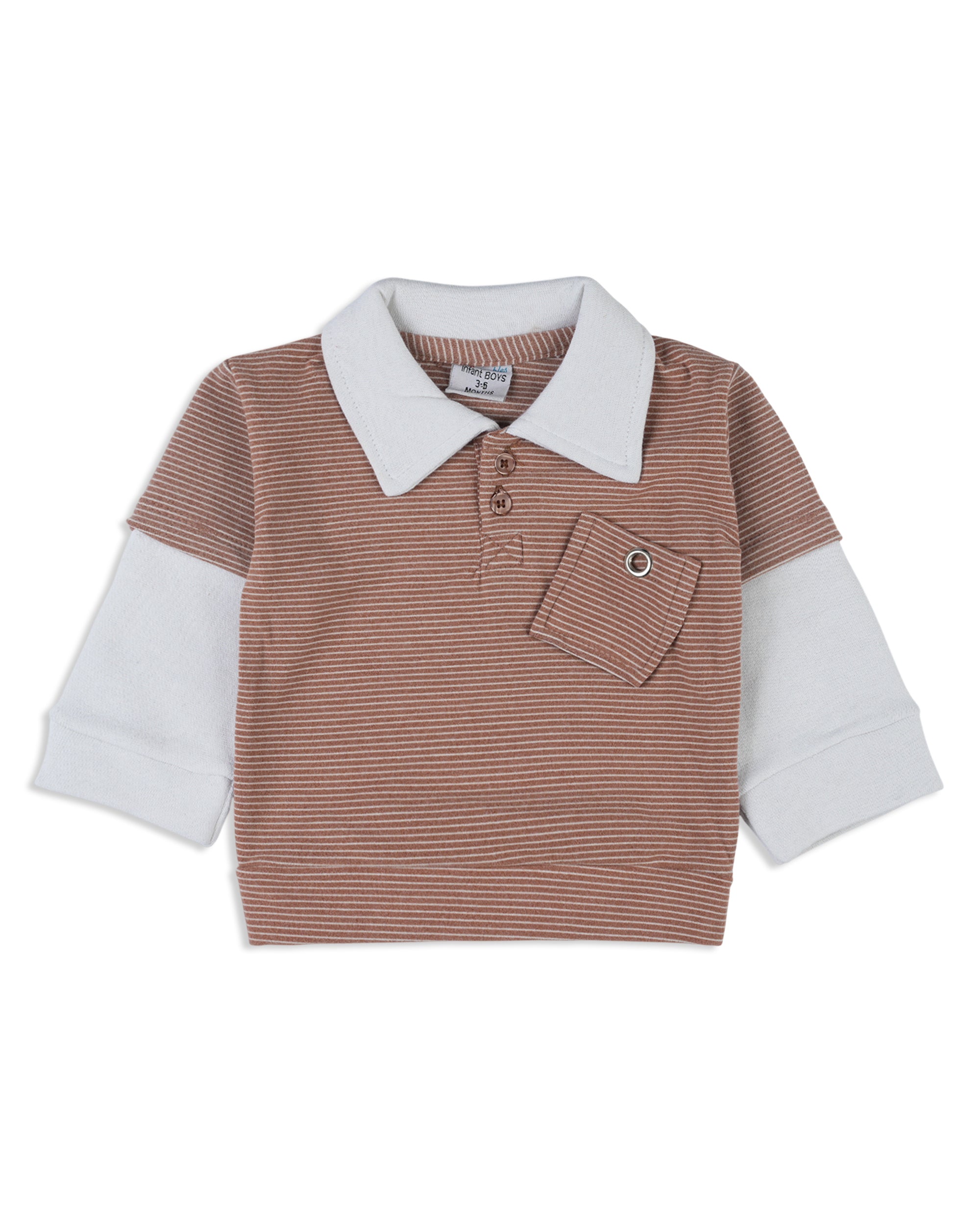 Valuables Newborn Boys Collar T-Shirt
