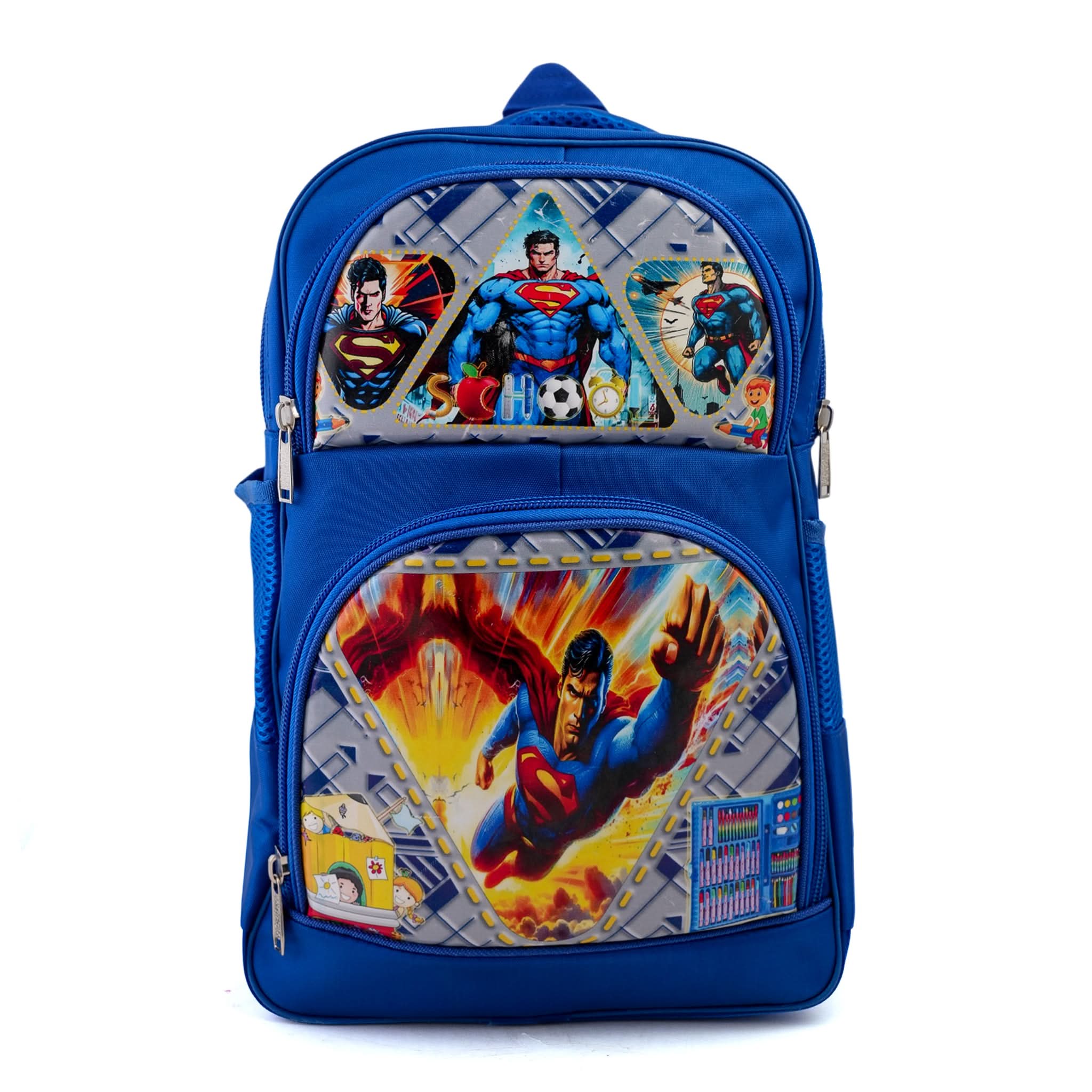 Kids Character Backpack 18" KT-010 - Superman, School Bags, Chase Value, Chase Value