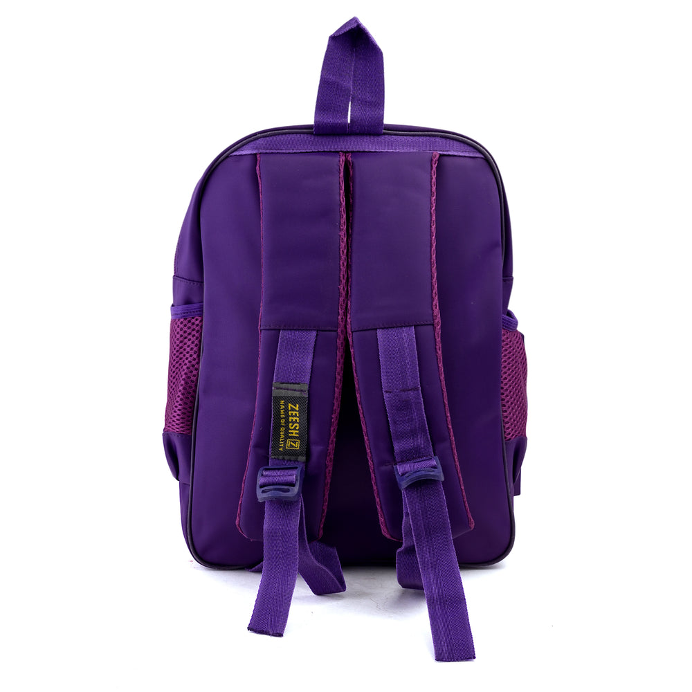 Kids School Backpack 15.5" Zee-218 - Purple, School Bags, Chase Value, Chase Value