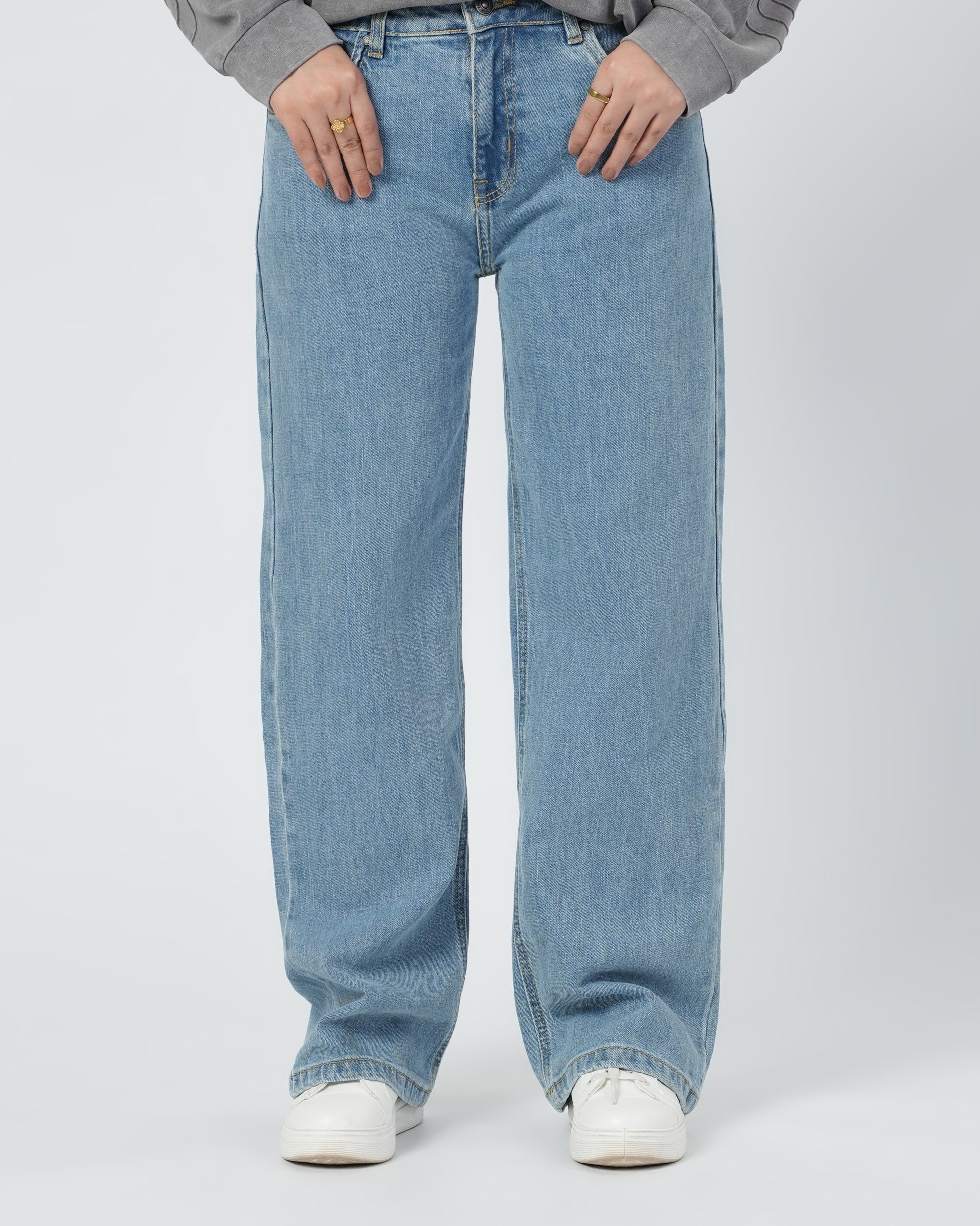 Eminent Women's Straight Fit Denim Pant