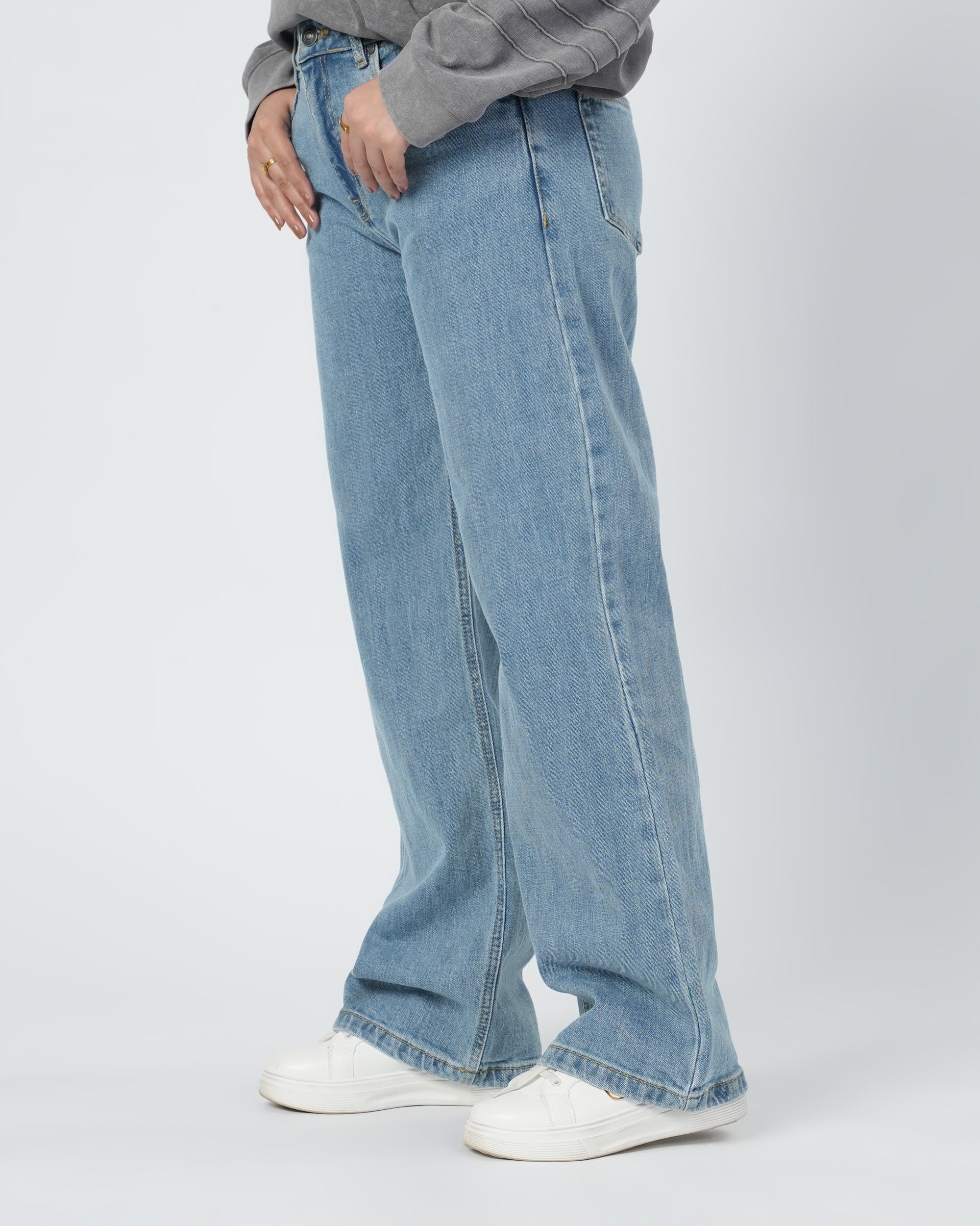 Eminent Women's Straight Fit Denim Pant