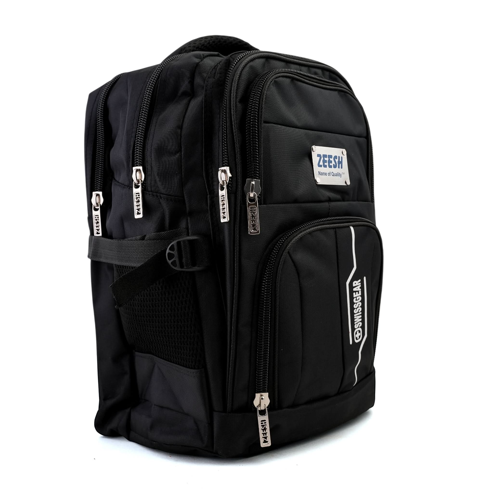 Kids School Backpack 18" Zee-220 - Black, School Bags, Chase Value, Chase Value