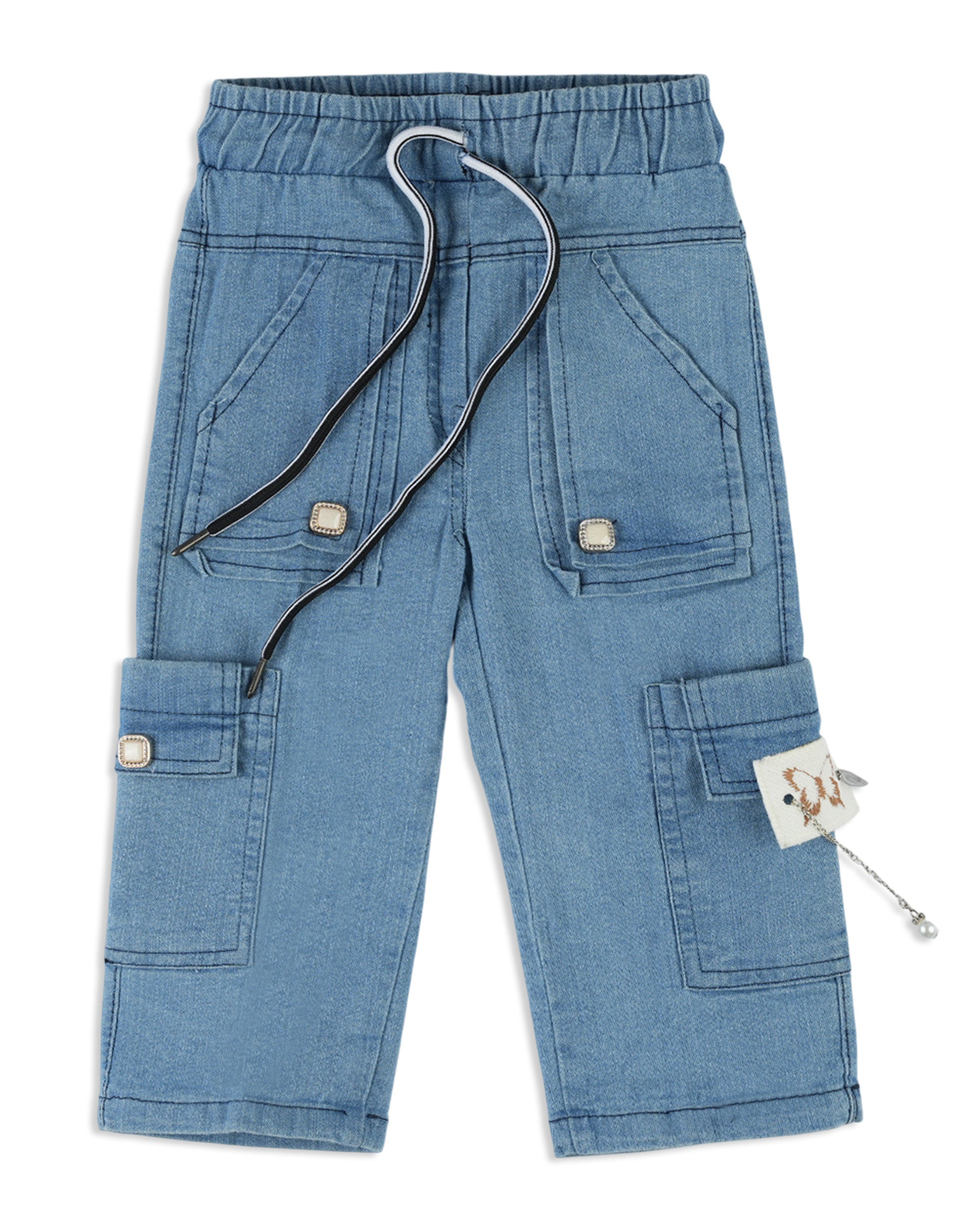 Girl's Denim Wide Leg Pant