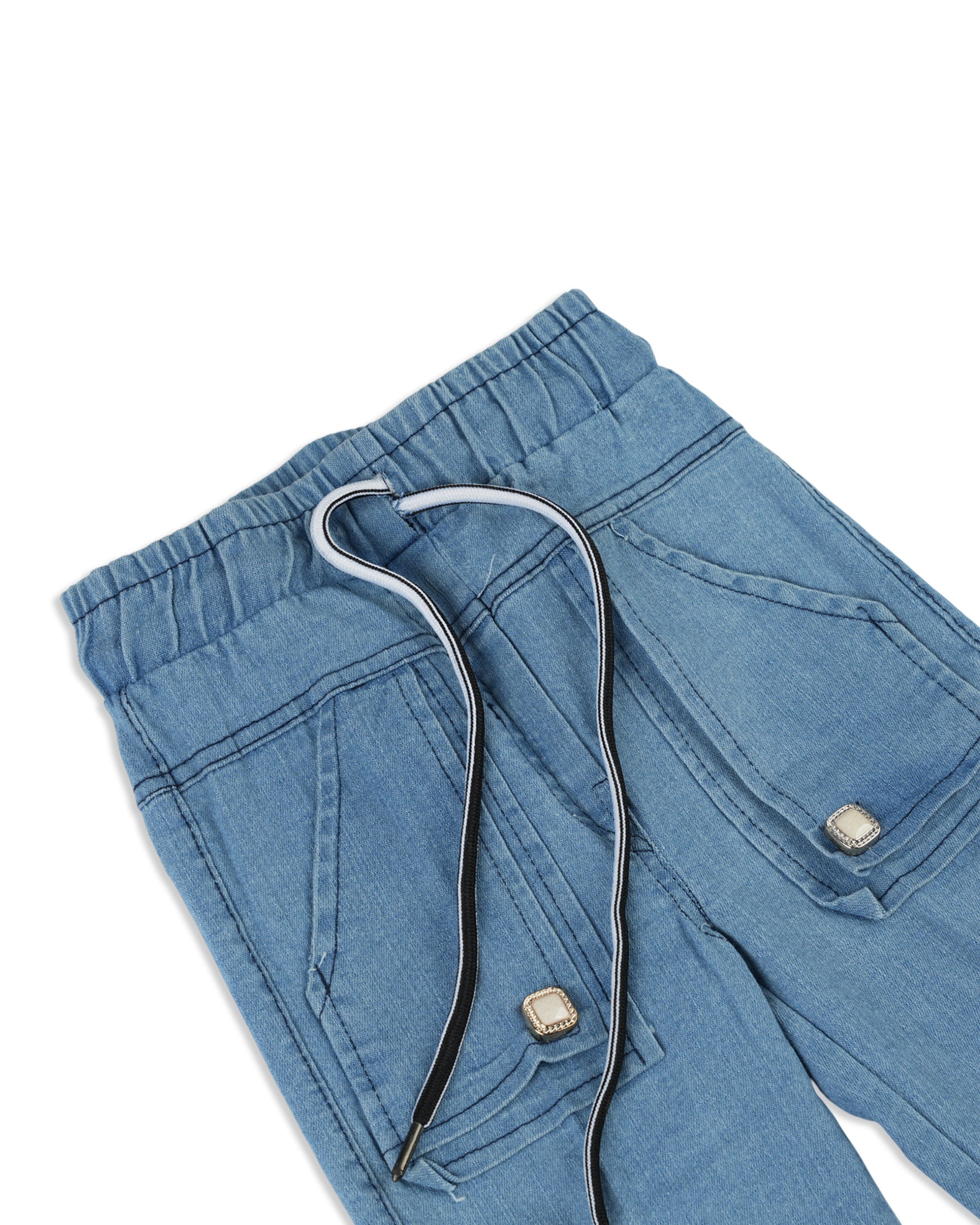 Girl's Denim Wide Leg Pant