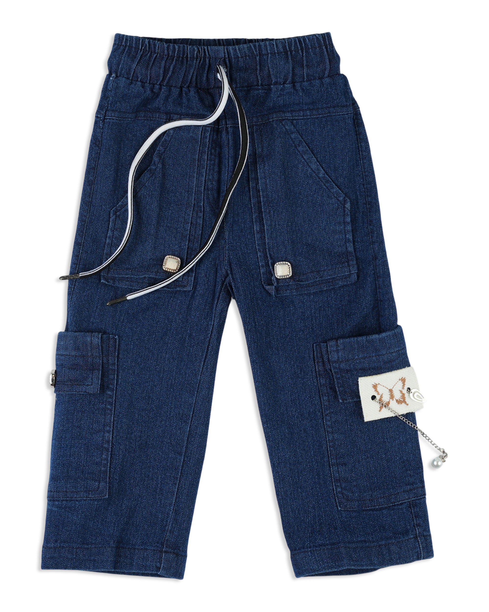 Girl's Denim Wide Leg Pant