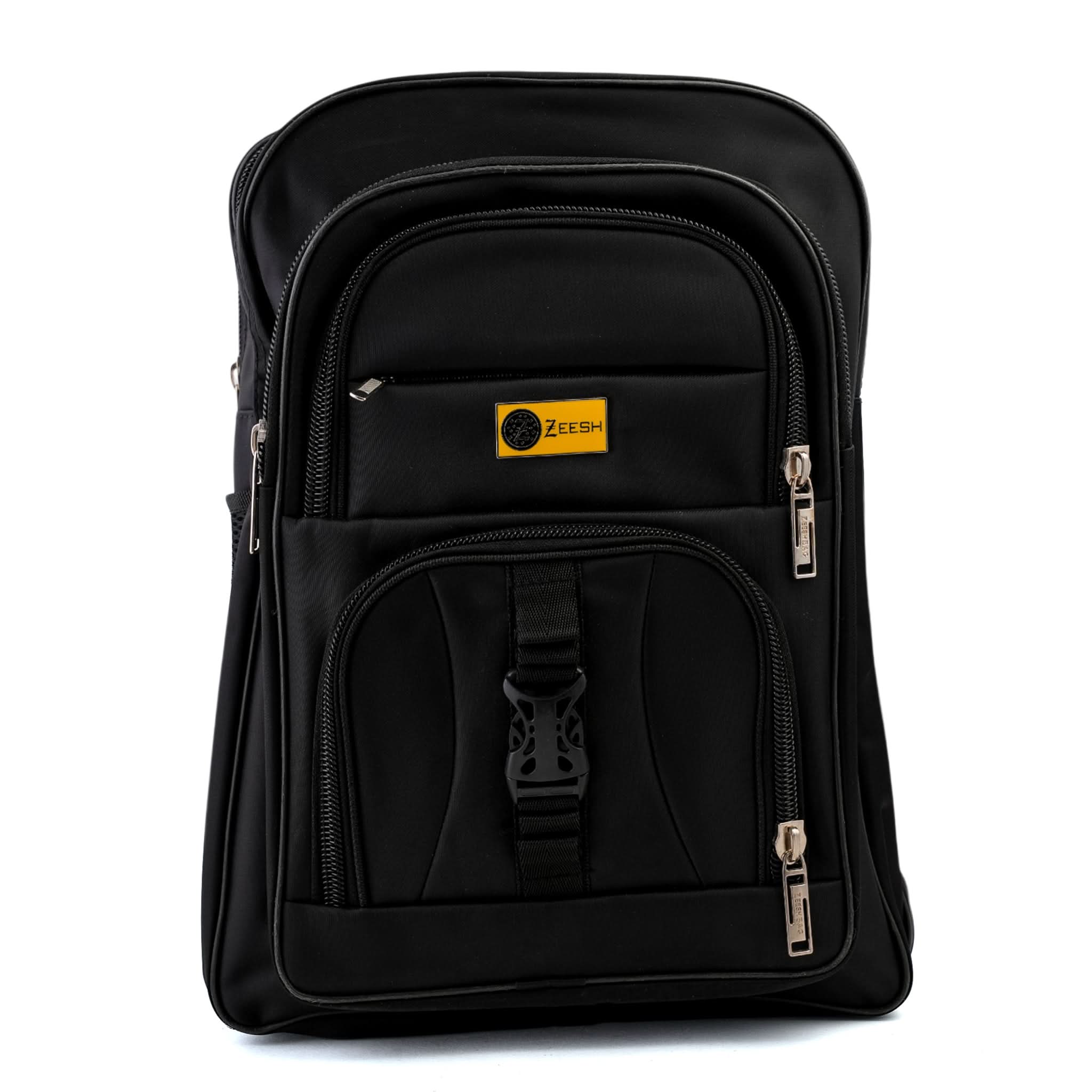 Kids School Backpack 17.5" Zee-222 - Black, School Bags, Chase Value, Chase Value