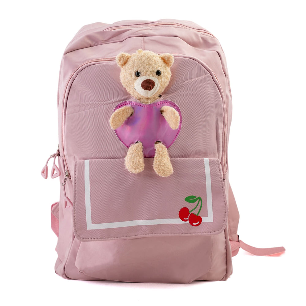 Girls Backpack 18" KT-08 - Pink, School Bags, Chase Value, Chase Value