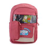 Girls Backpack 18" KT-07 - Pink, School Bags, Chase Value, Chase Value