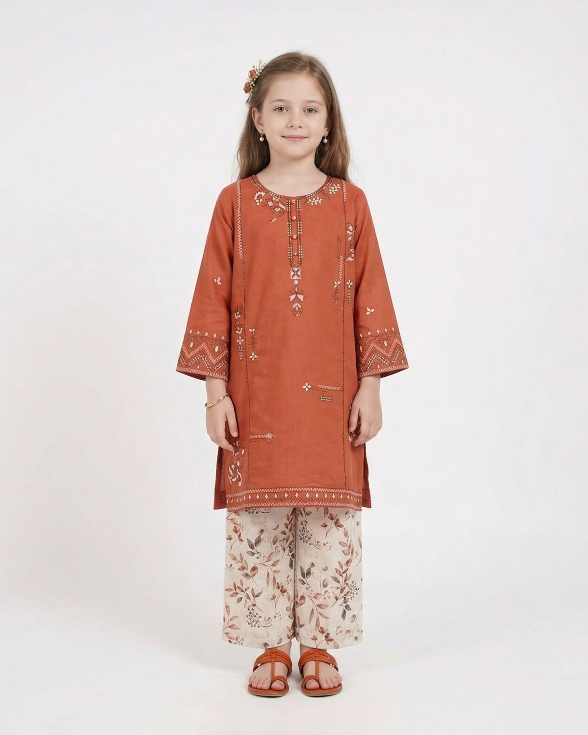 Girls Embroidered Shalwar Suit, Girls Shalwar Kameez, Chase Value, Chase Value