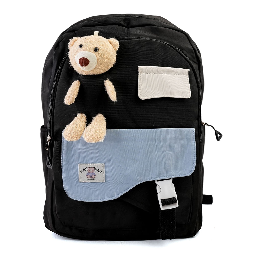 Girls Backpack 18" KT-08 - Black, School Bags, Chase Value, Chase Value