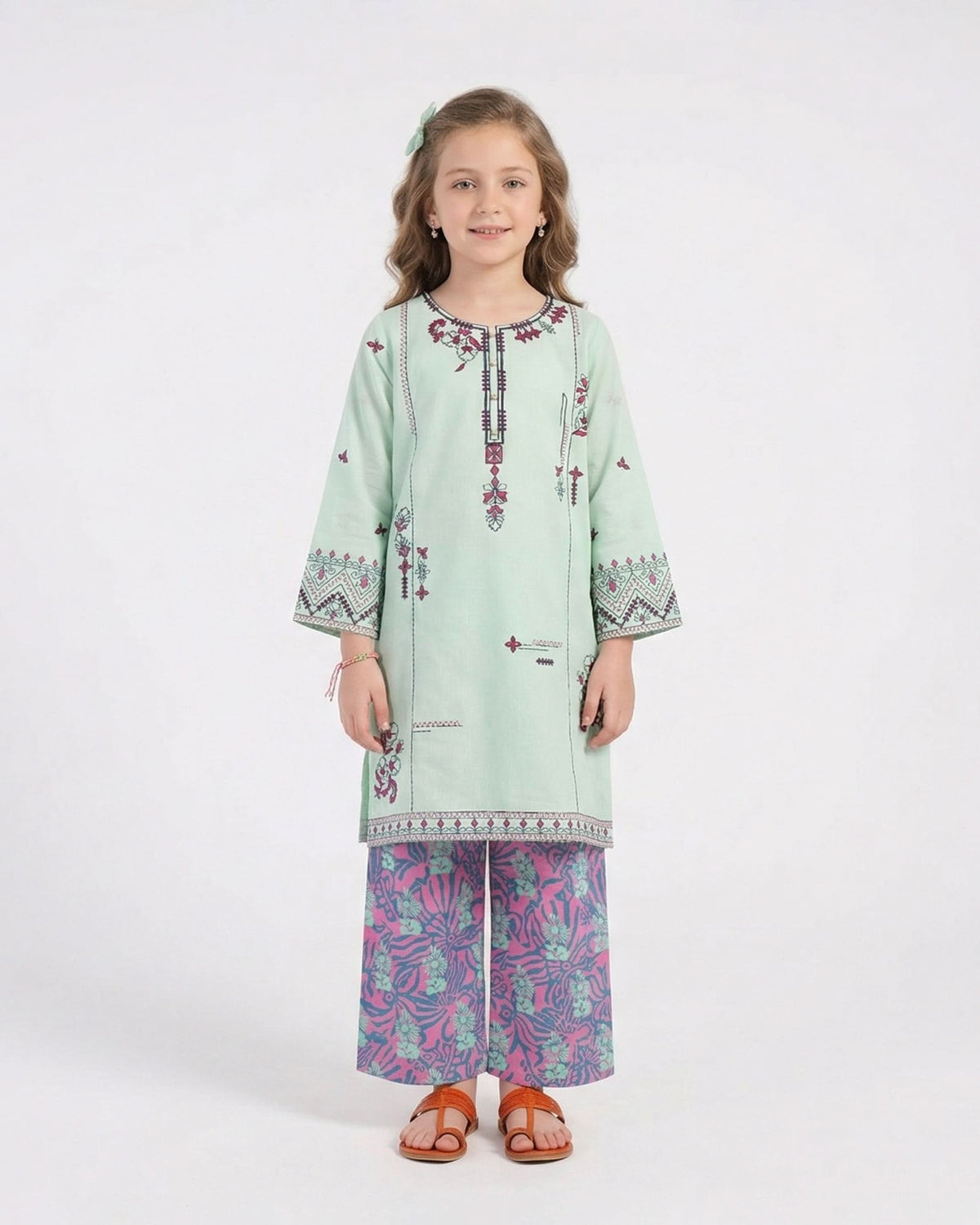 Girls Embroidered Shalwar Suit, Girls Shalwar Kameez, Chase Value, Chase Value