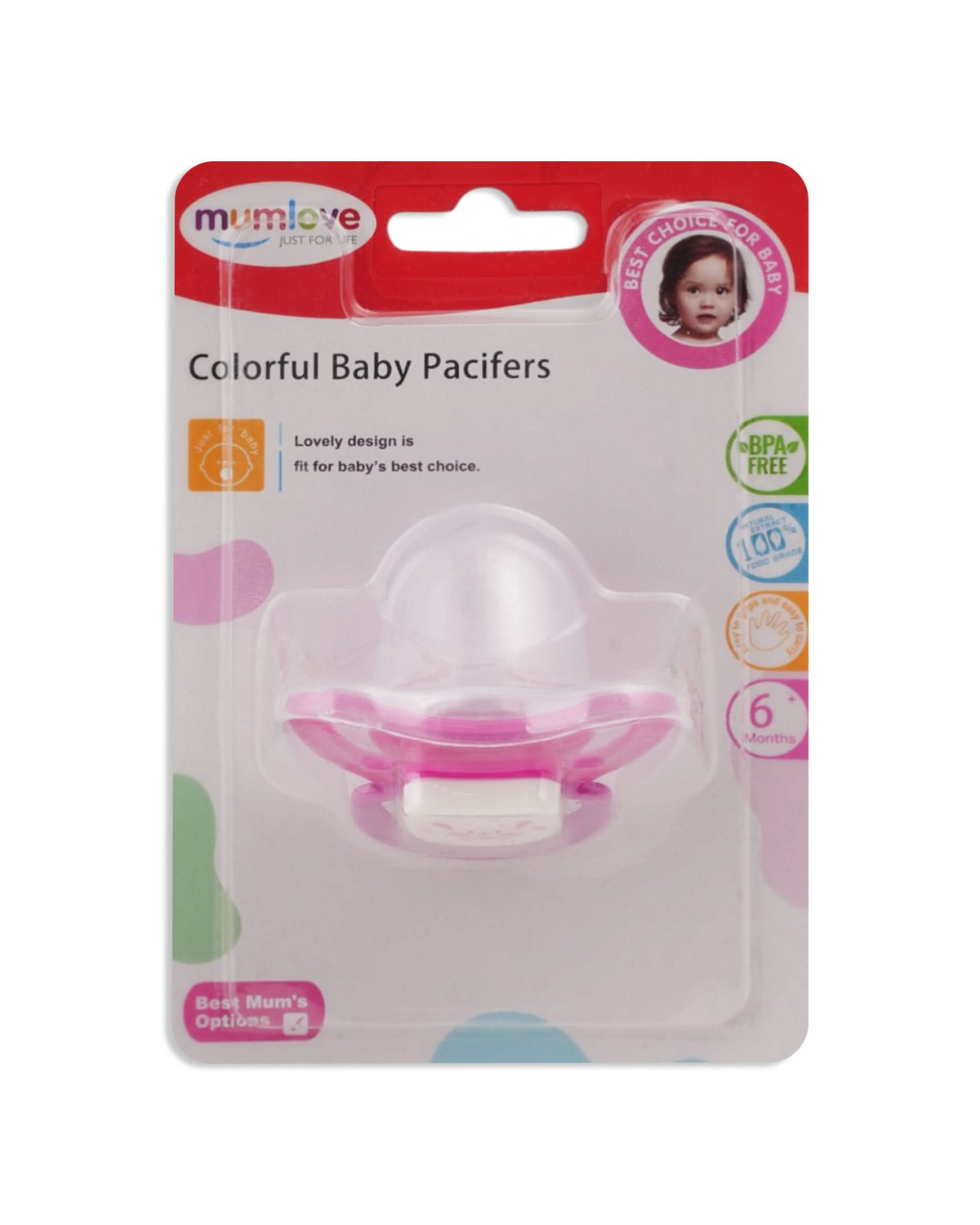 Mum Love Colorful Baby Pacifier, Feeding Supplies, Mum Love, Chase Value
