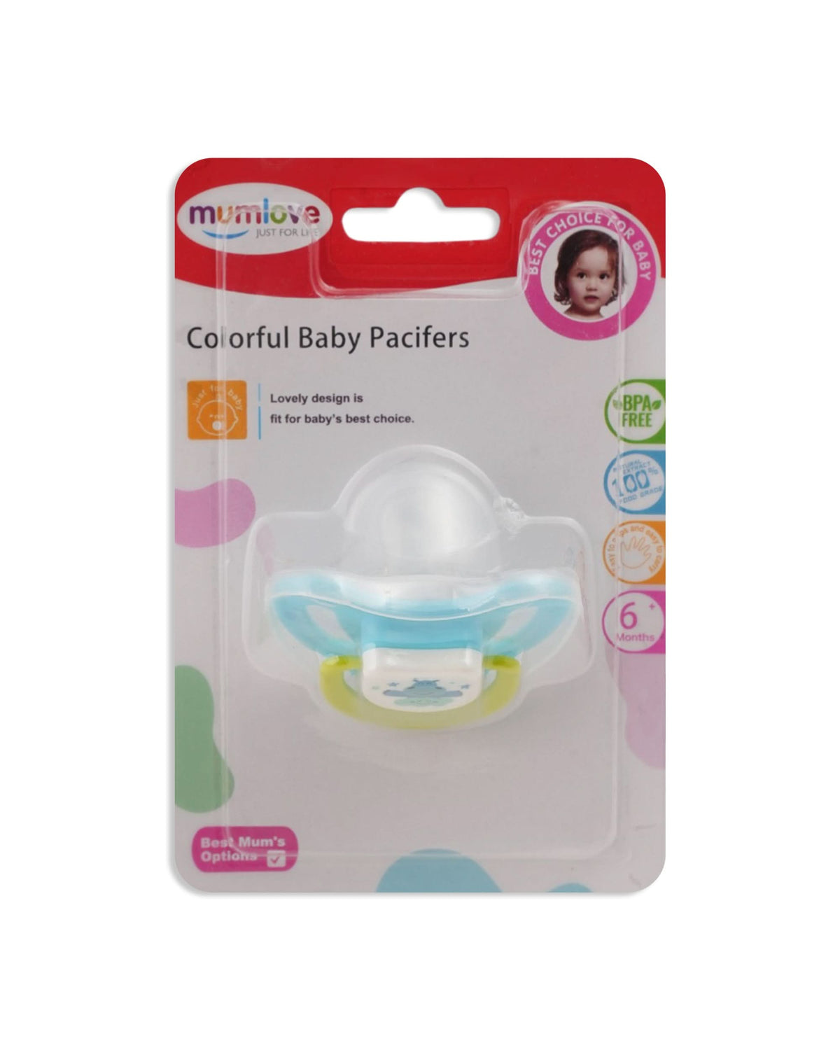 Mum Love Colorful Baby Pacifier, Feeding Supplies, Mum Love, Chase Value