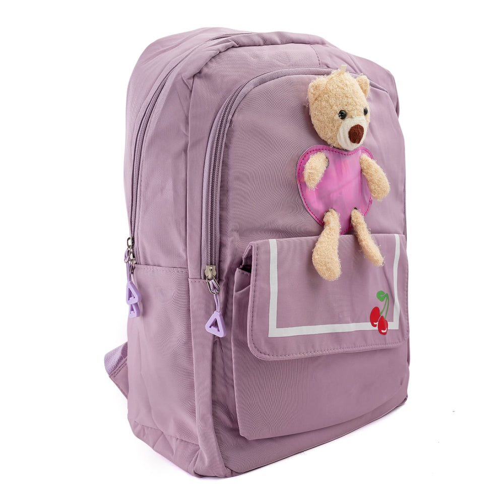 Girls Backpack 18" KT-08 - Purple, School Bags, Chase Value, Chase Value