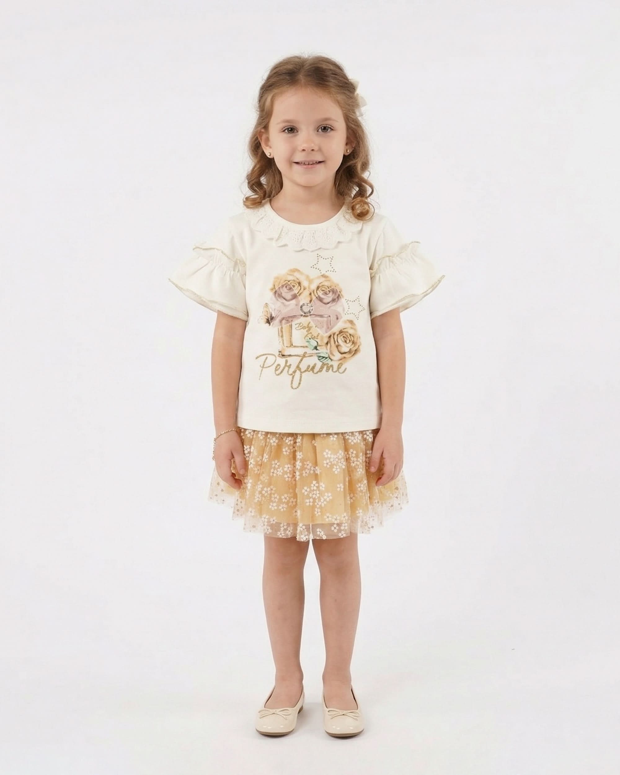 Girl's Half Sleeves Skirt Suit, Girls Half Sleeves Suit, Chase Value, Chase Value