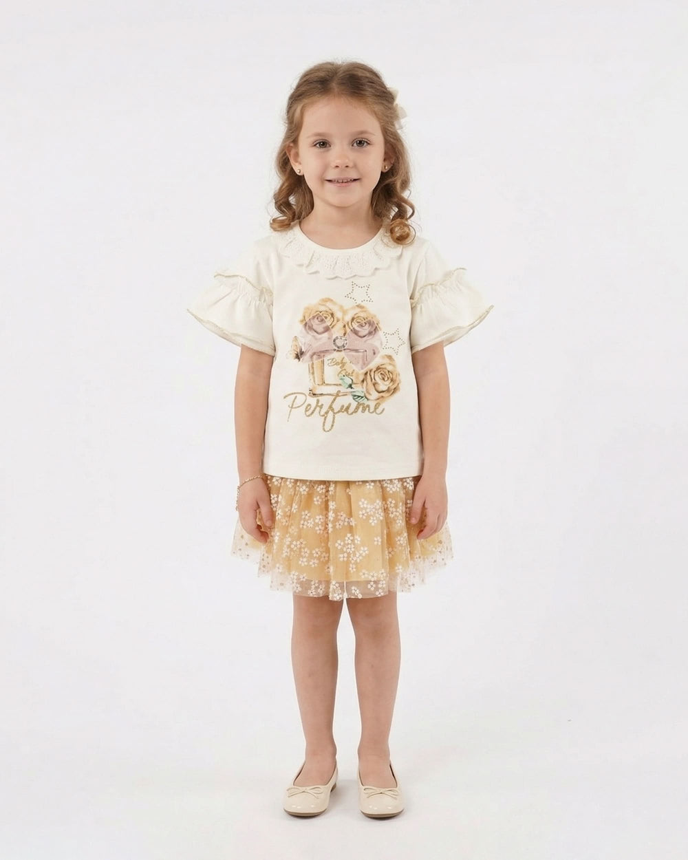 Girl's Half Sleeves Skirt Suit, Girls Half Sleeves Suit, Chase Value, Chase Value