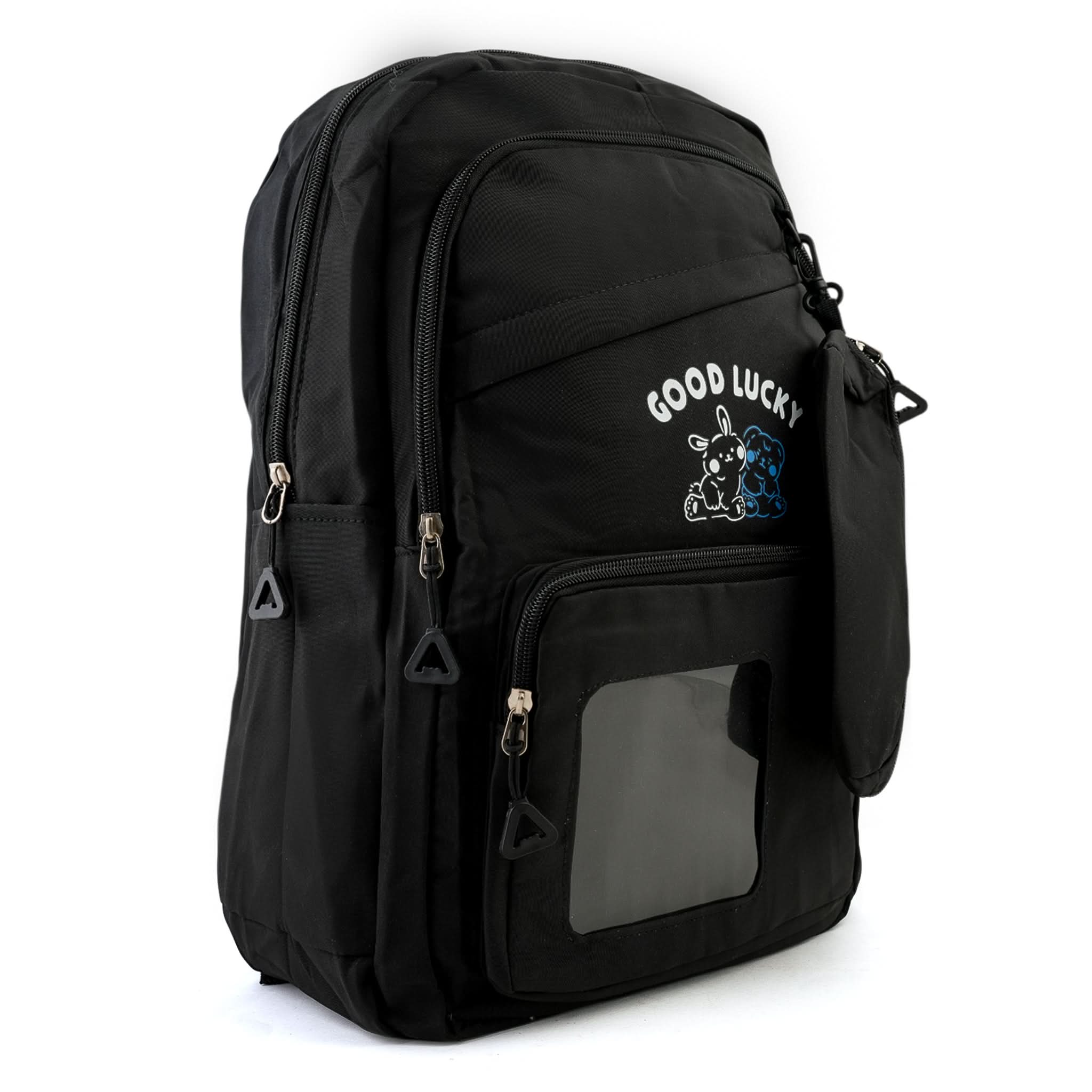 Girls Backpack 18" KT-07 - Black, School Bags, Chase Value, Chase Value