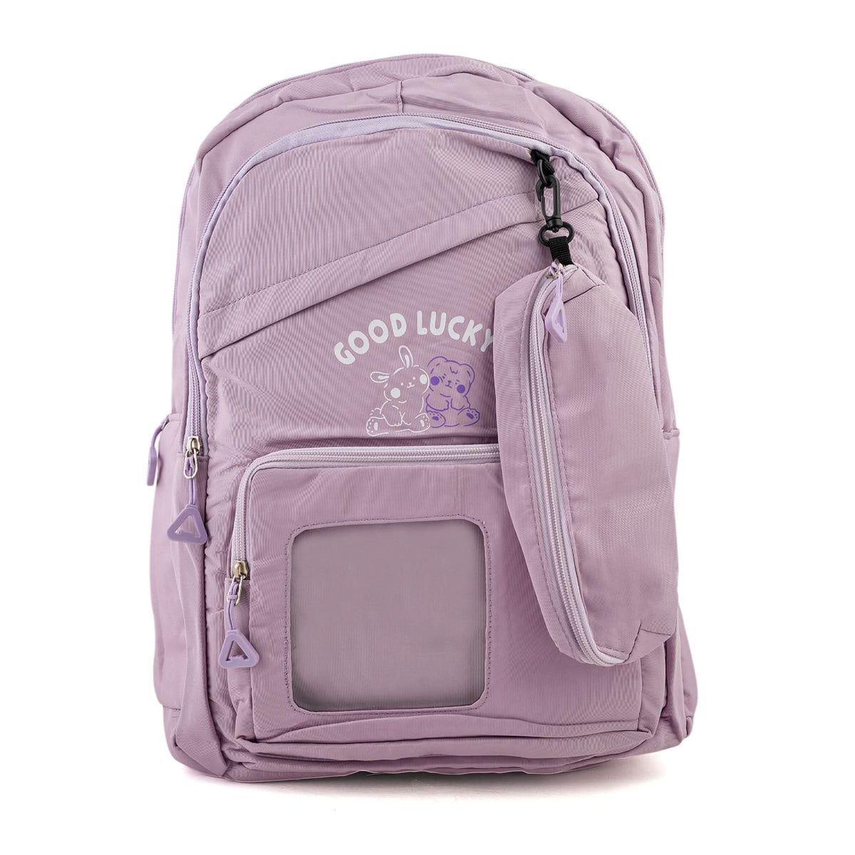 Girls Backpack 18" KT-07 - Light Purple, School Bags, Chase Value, Chase Value