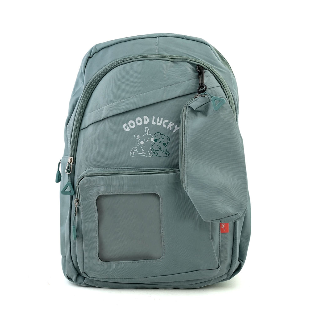 Girls Backpack 18" KT-07 - Light Green, School Bags, Chase Value, Chase Value
