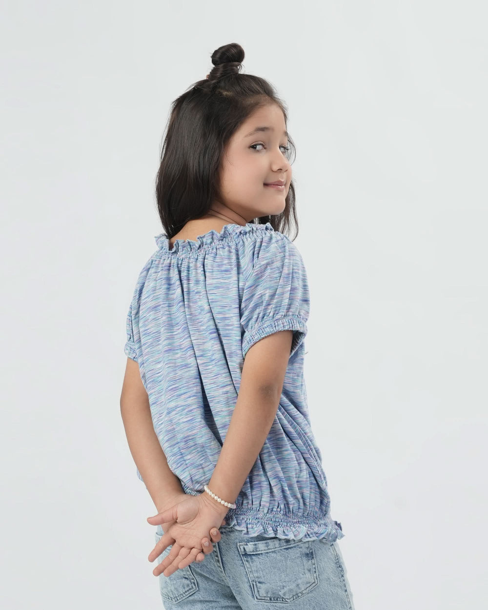 Eminent Girls Half Sleeves T-Shirt - Off White, Girls T-Shirts, Eminent, Chase Value