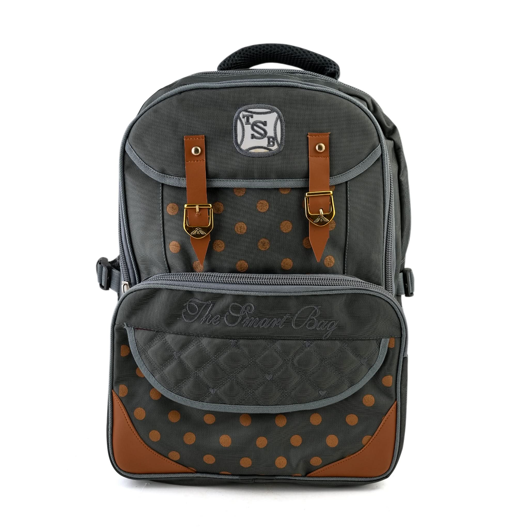 Girls Backpack 19" KT-06 - Grey, School Bags, Chase Value, Chase Value