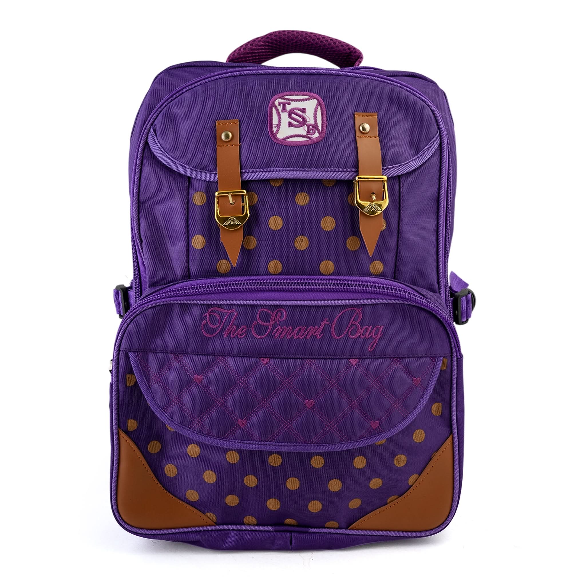 Girls Backpack 19" KT-06 - Purple, School Bags, Chase Value, Chase Value