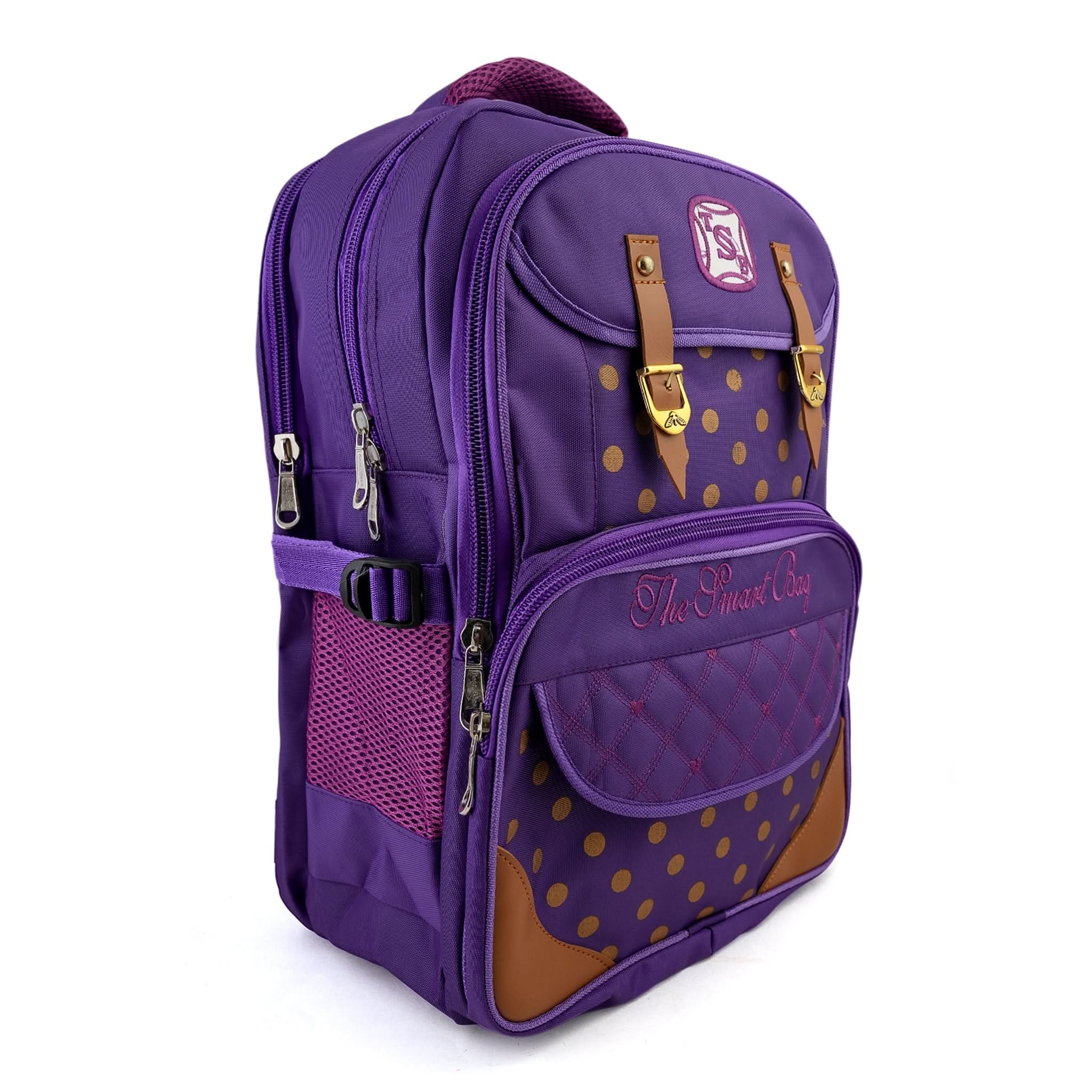 Girls Backpack 19" KT-06 - Purple, School Bags, Chase Value, Chase Value