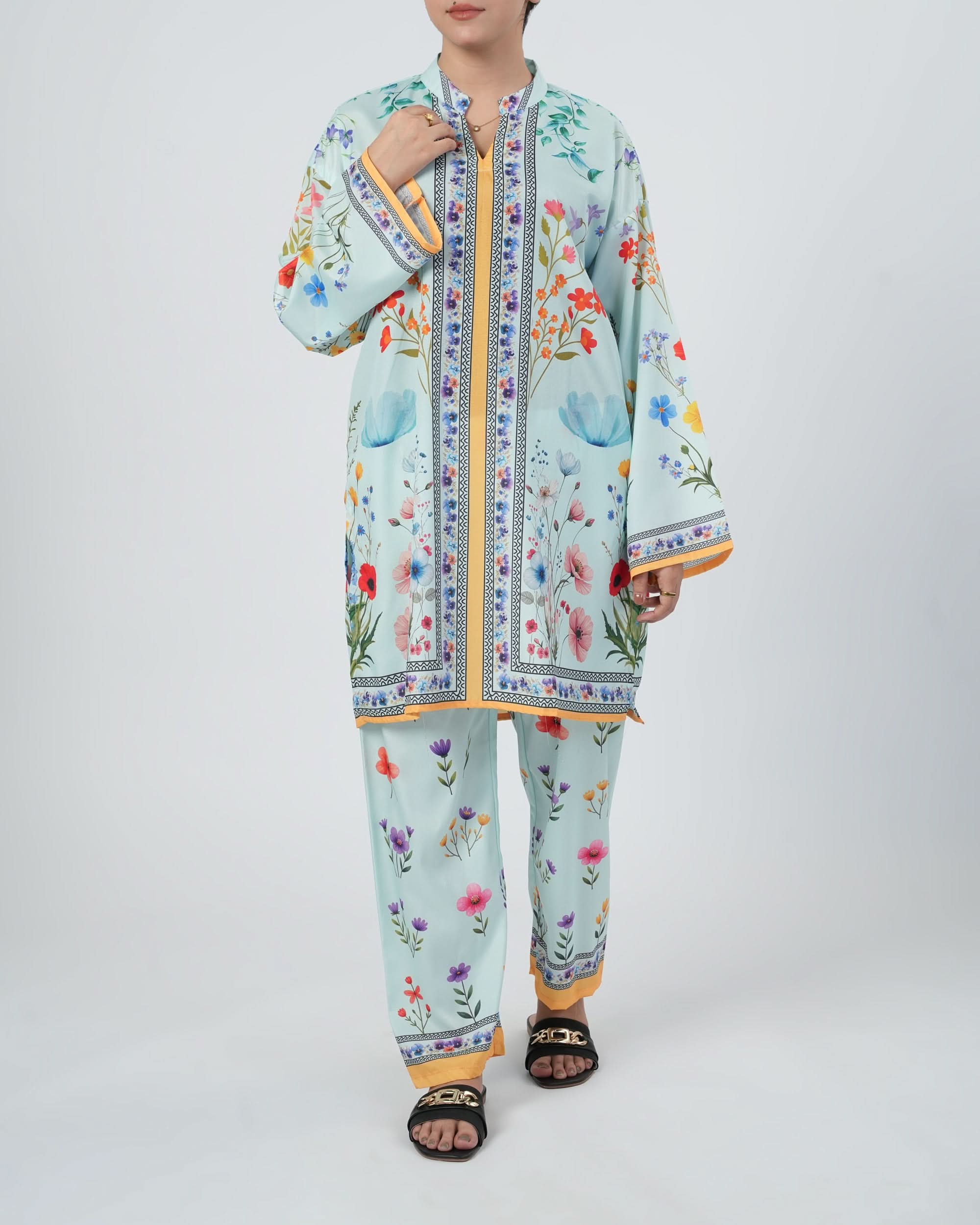 Valuables Women's Silk Printed Co-Ord Set, Women Co-Ord Set, Chase Value, Chase Value