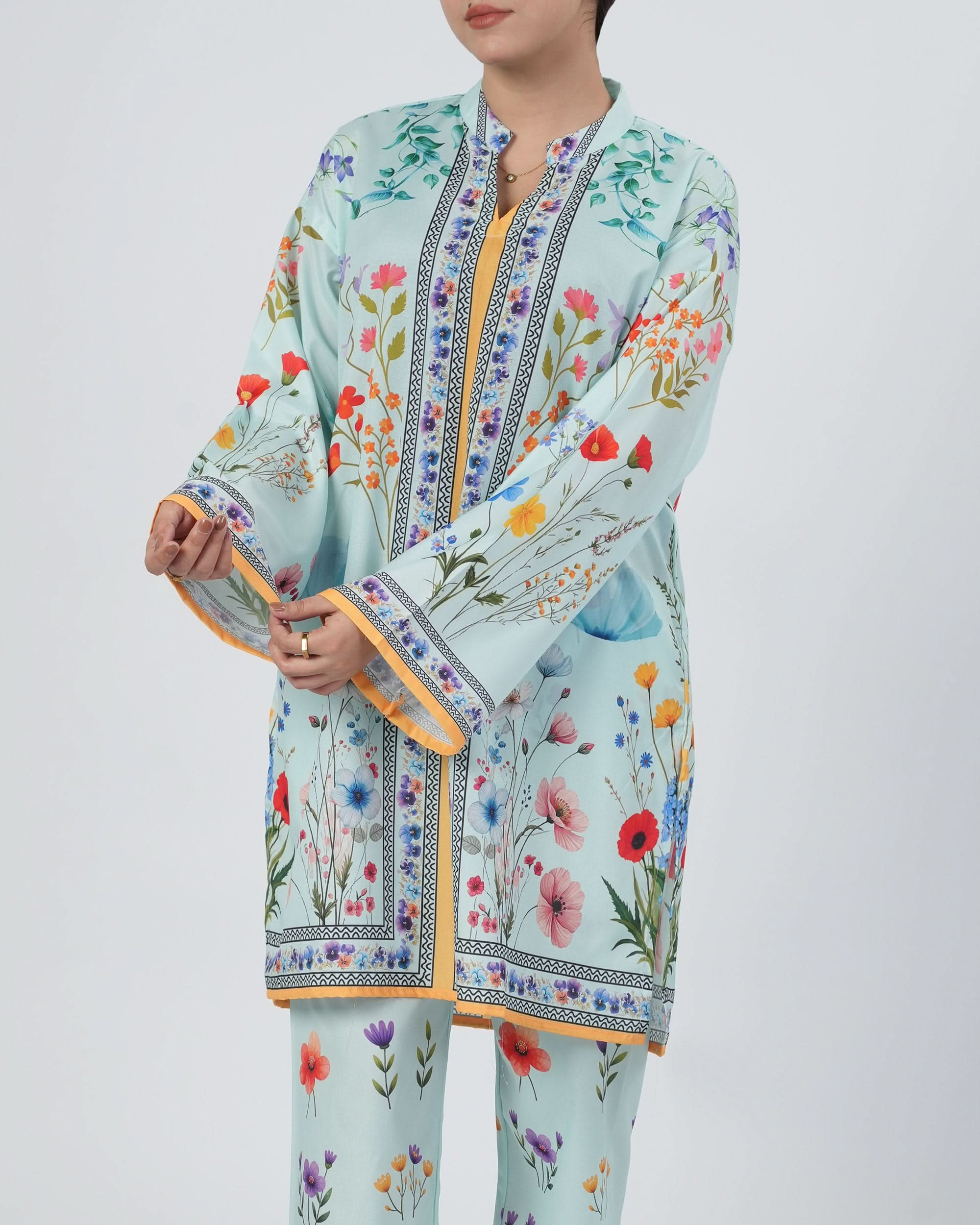 Valuables Women's Silk Printed Co-Ord Set, Women Co-Ord Set, Chase Value, Chase Value