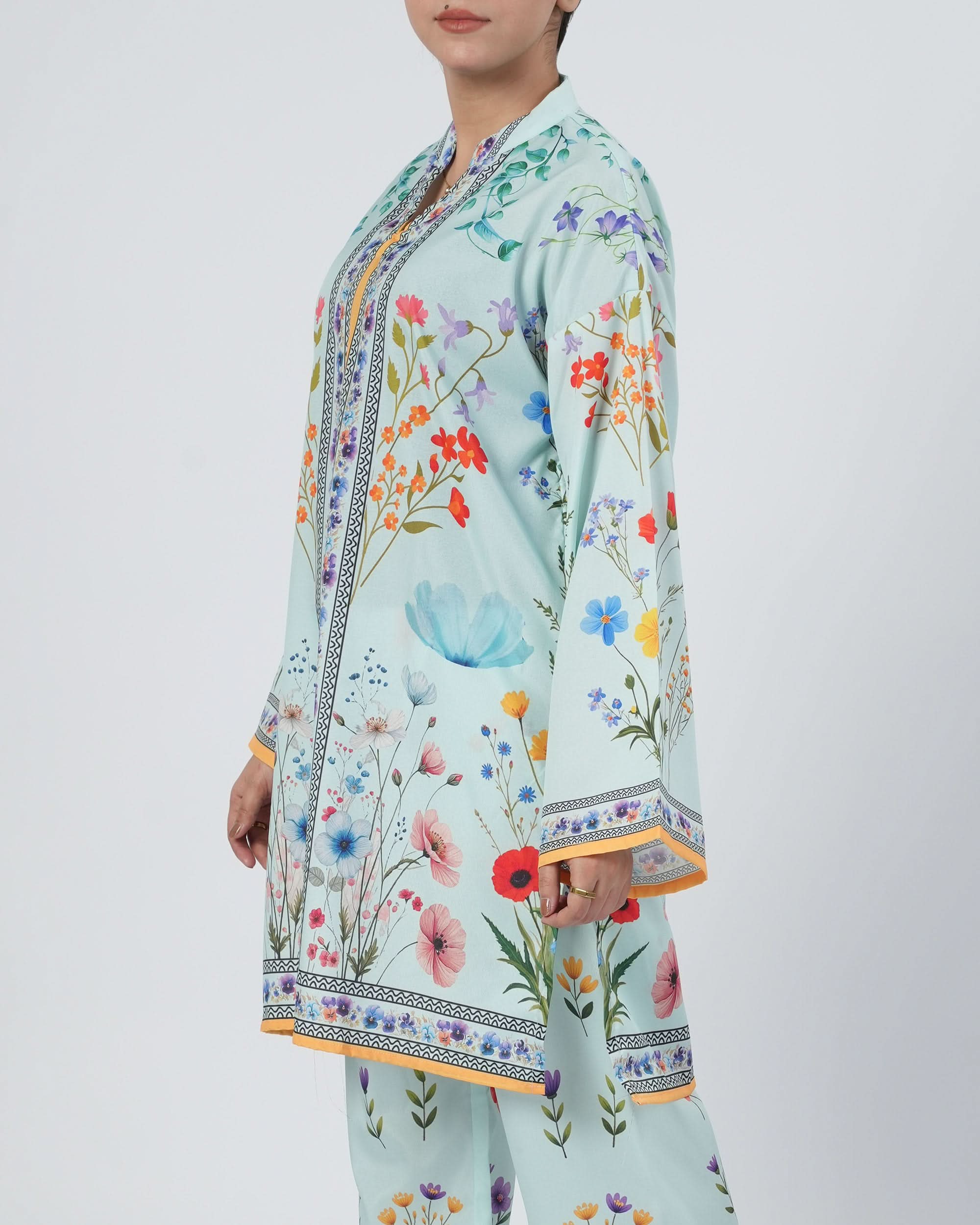 Valuables Women's Silk Printed Co-Ord Set, Women Co-Ord Set, Chase Value, Chase Value
