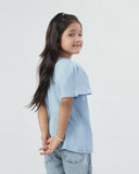 Eminent Girls Half Sleeves T-Shirt - Light Blue, Girls T-Shirts, Eminent, Chase Value