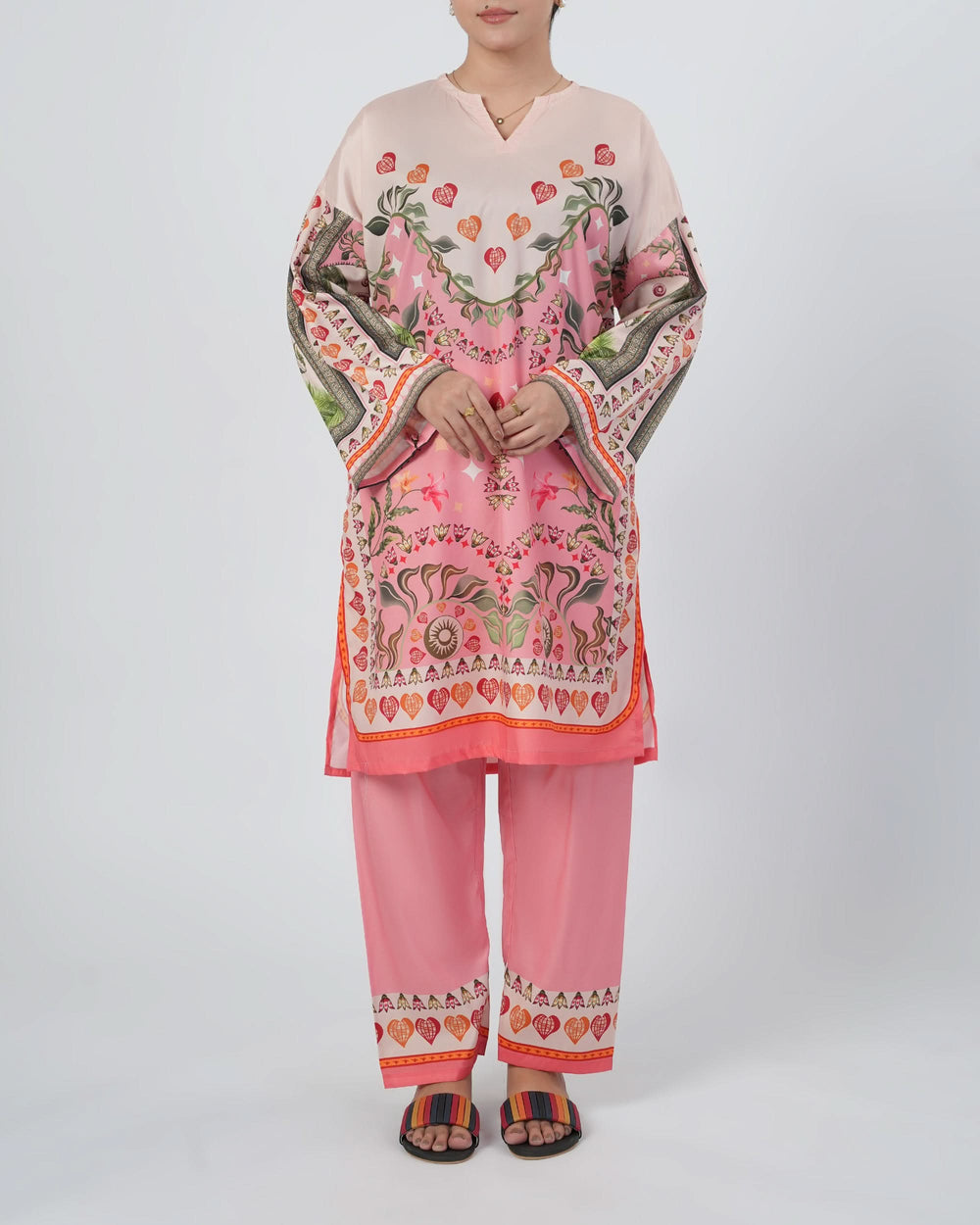Valuables Women's Silky Printed Co-Ord Set, Women Co-Ord Set, Chase Value, Chase Value