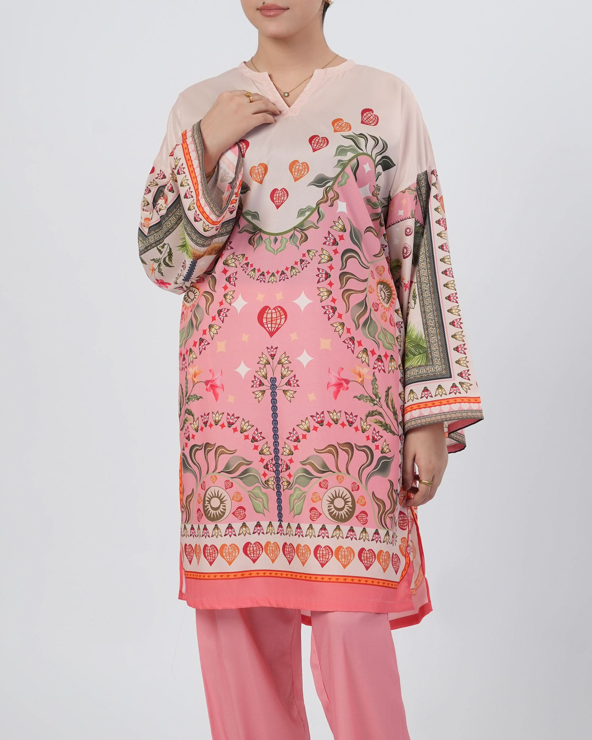 Valuables Women's Silky Printed Co-Ord Set, Women Co-Ord Set, Chase Value, Chase Value