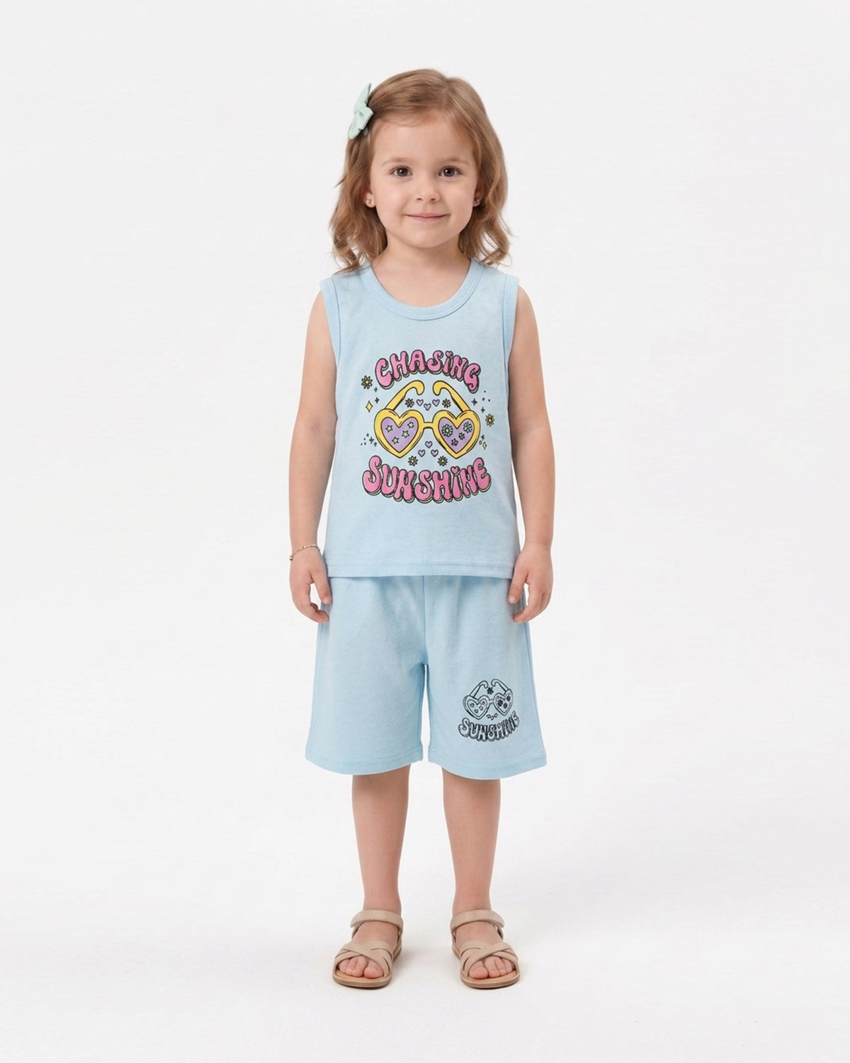 Valuables Girls' Sando Suit