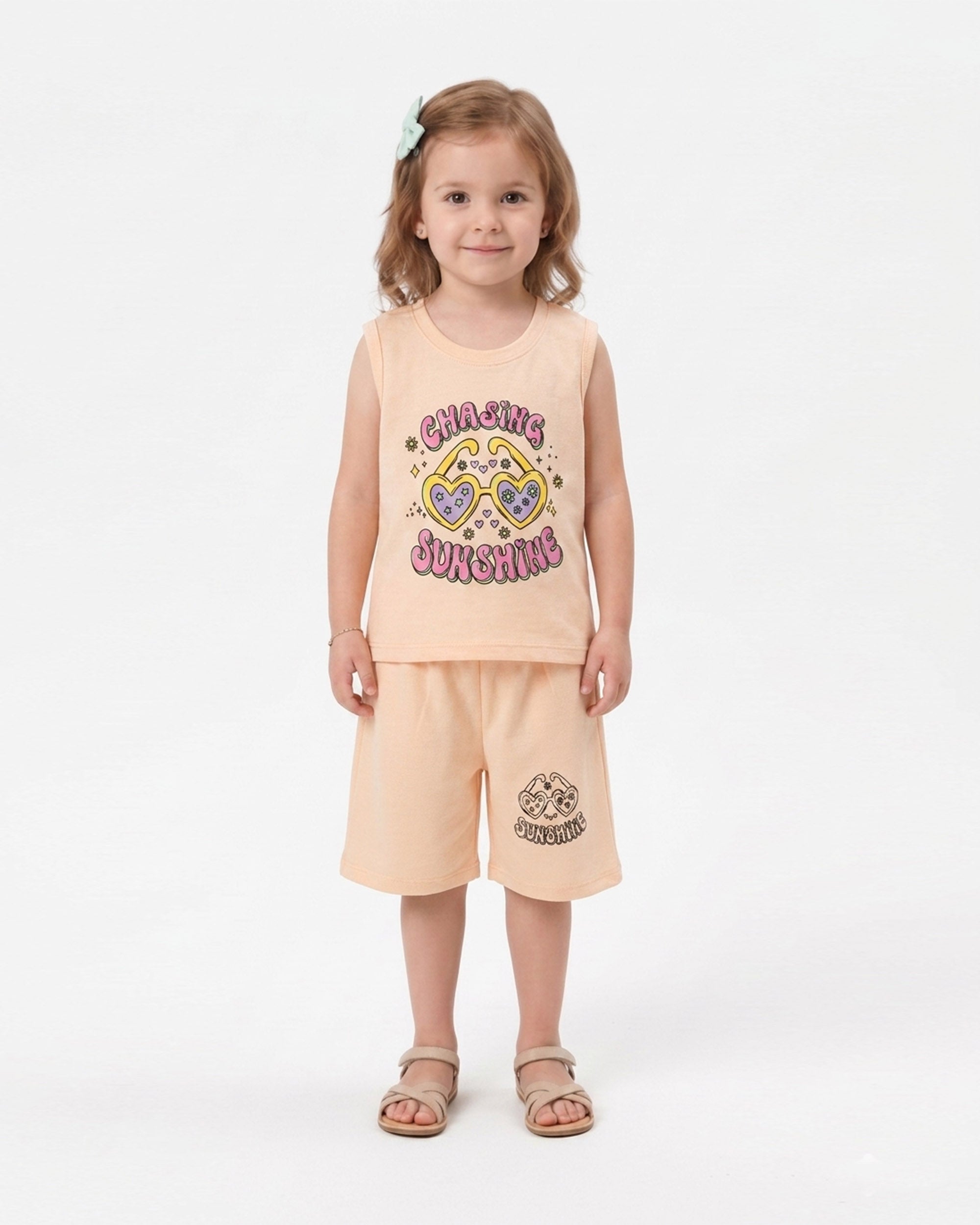 Valuables Girls' Sando Suit