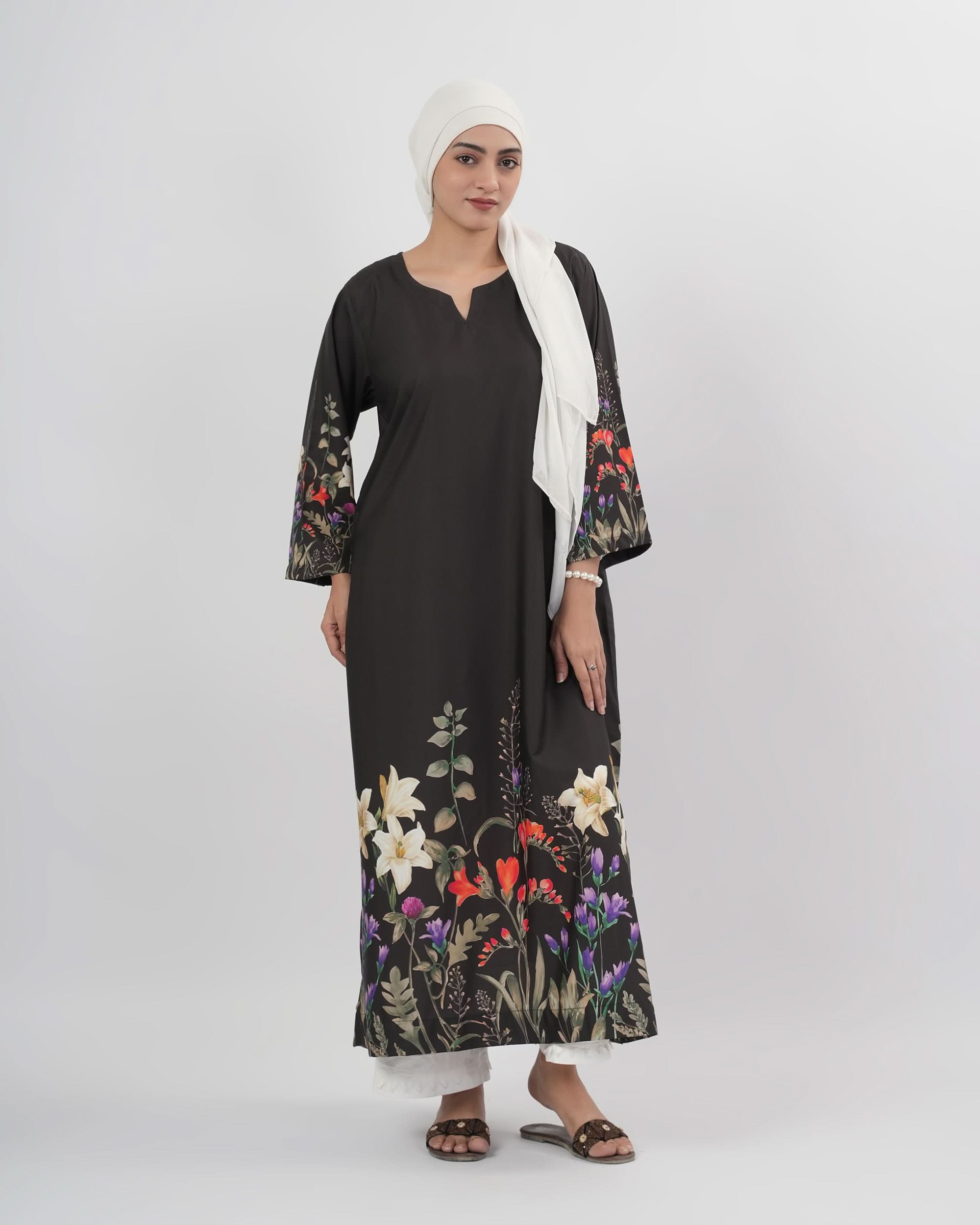 Valuables Women Silk Printed Kaftan, Women Ready Kurtis, Chase Value, Chase Value