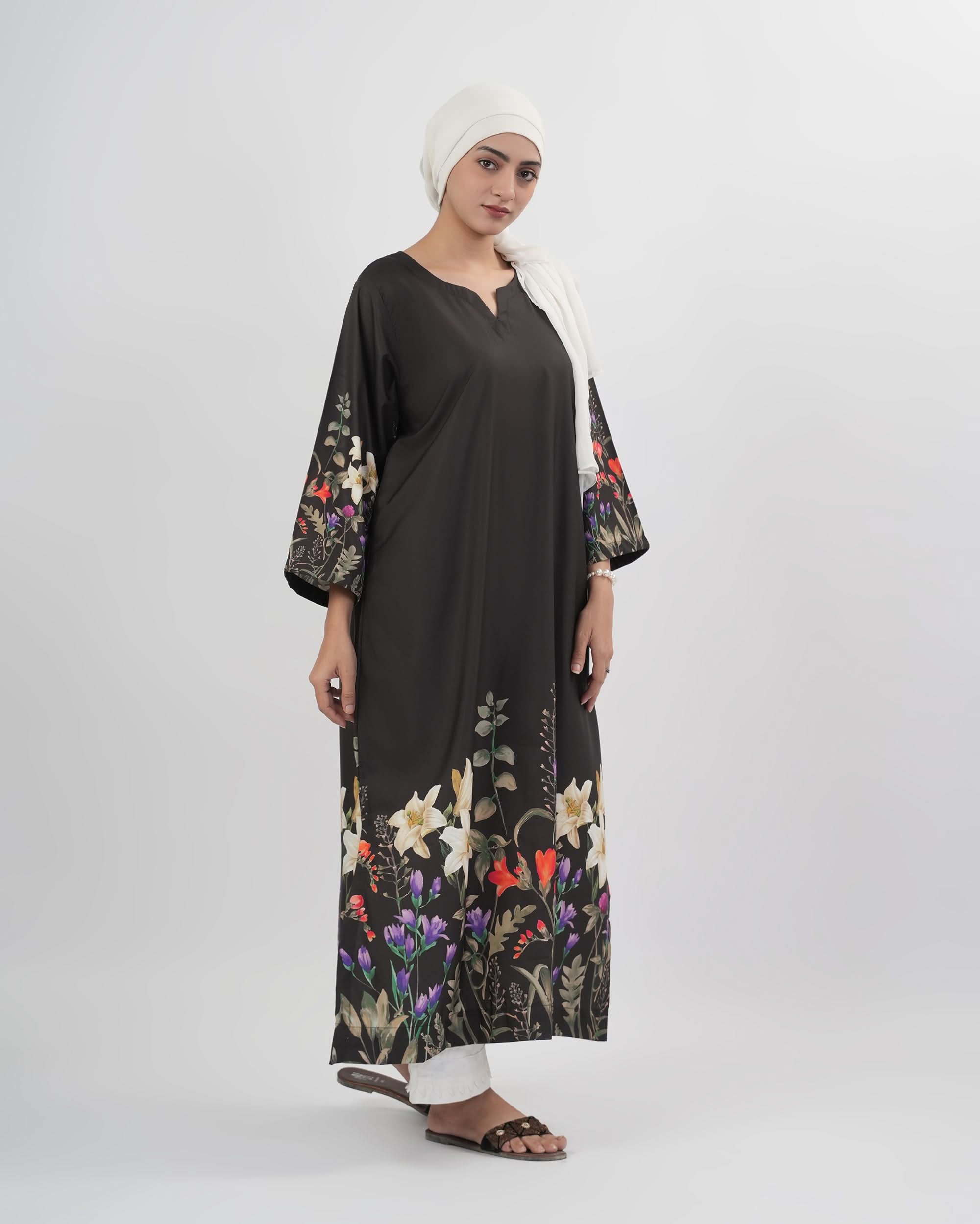 Valuables Women Silk Printed Kaftan, Women Ready Kurtis, Chase Value, Chase Value
